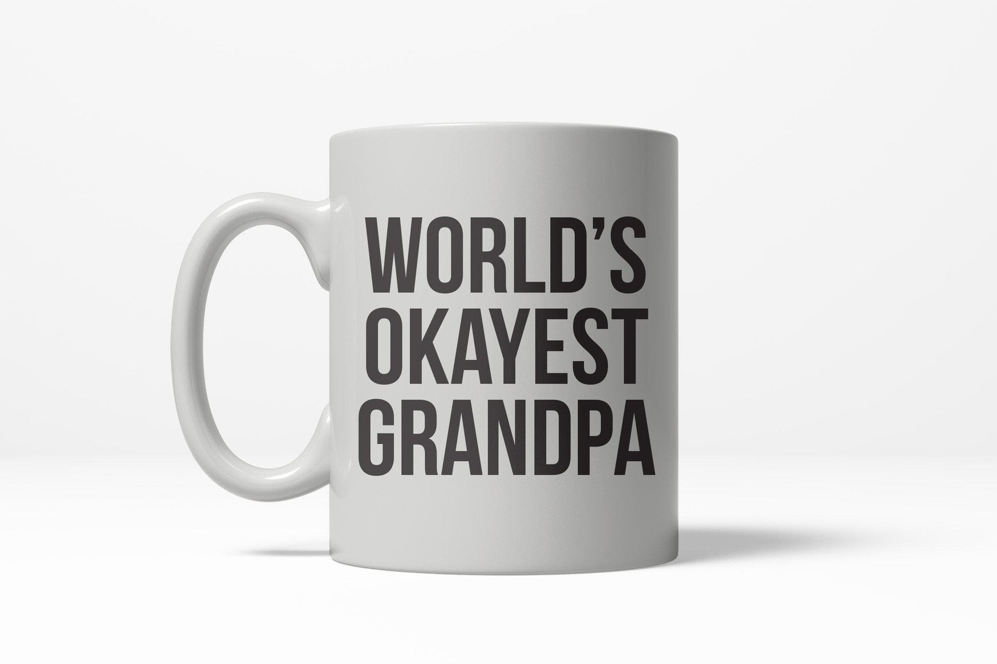 World's Okayest Grandpa Mug - Crazy Dog T-Shirts