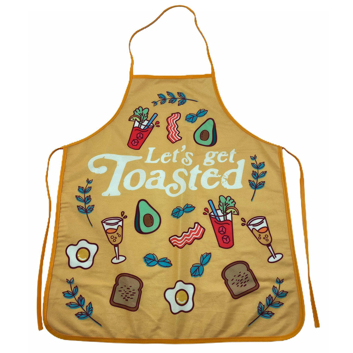Let&#39;s Get Toasted Apron - Crazy Dog T-Shirts