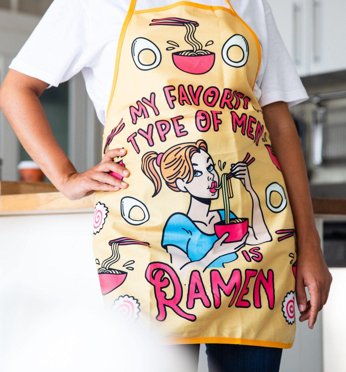 My Favorite Type Of Men Is Ramen Apron - Crazy Dog T-Shirts