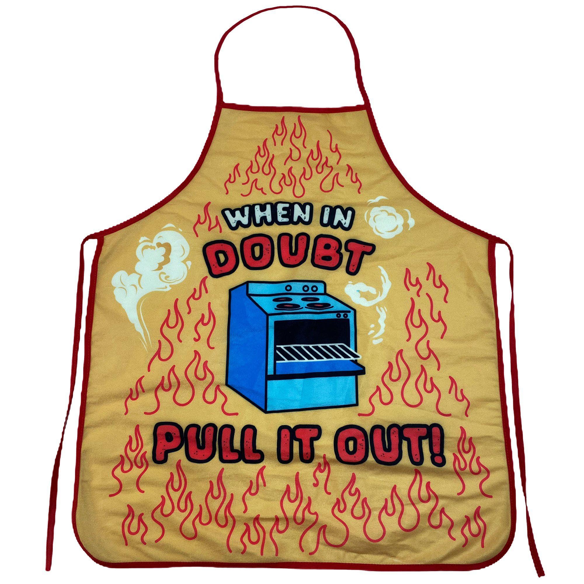 When In Doubt Pull It Out Apron - Crazy Dog T-Shirts
