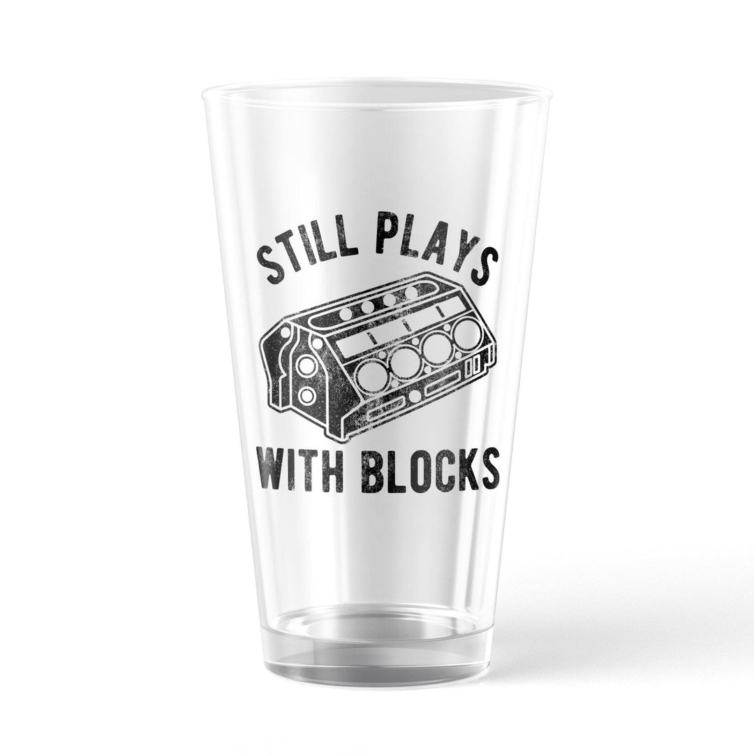 Still Plays With Blocks  -  Crazy Dog T-Shirts