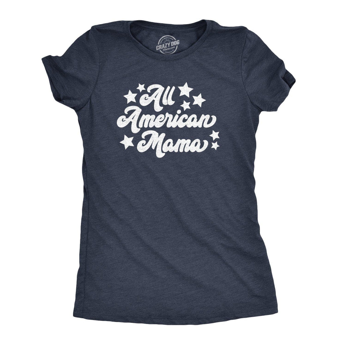 All American Mama Women&#39;s Tshirt - Crazy Dog T-Shirts