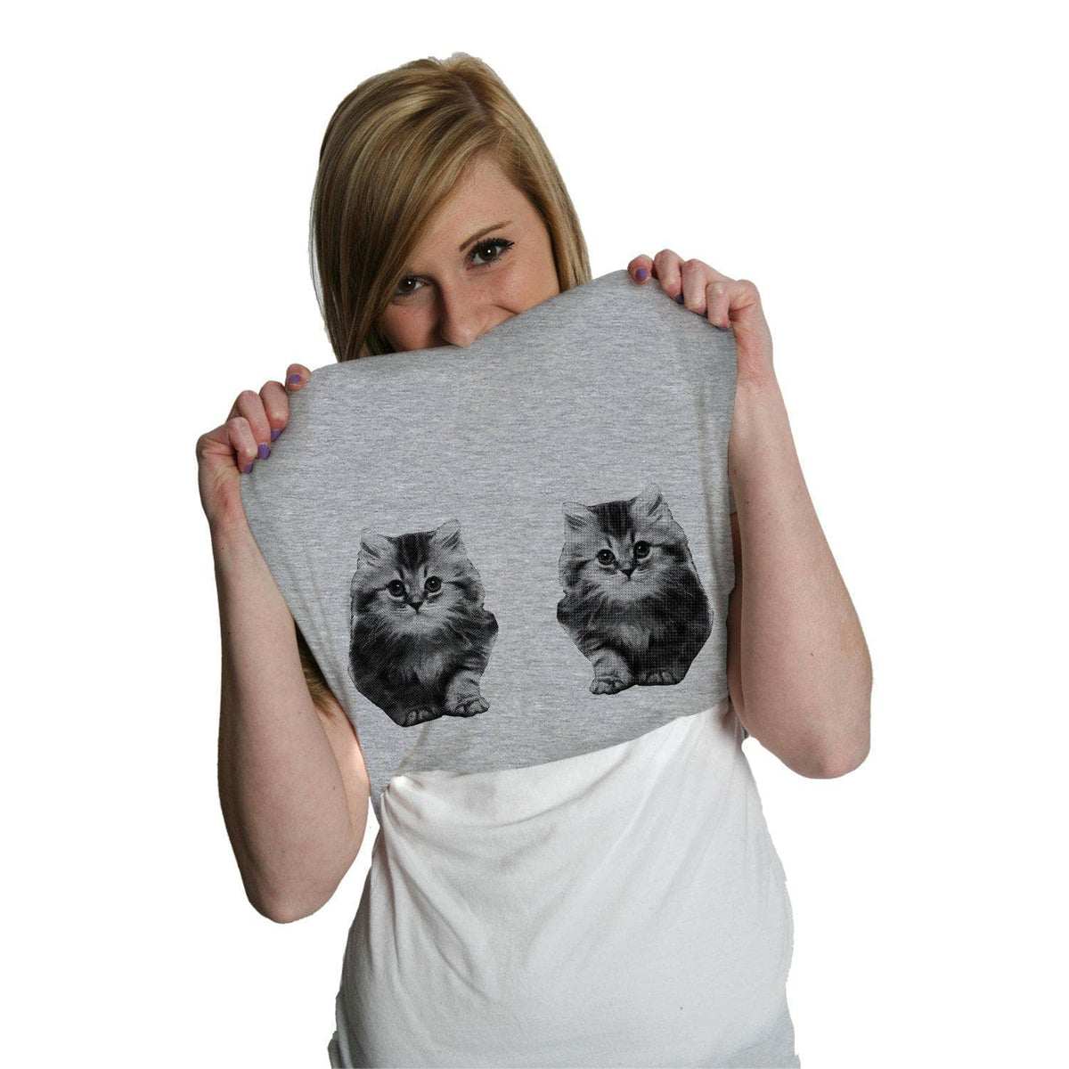 Ask Me About My Kitties Women&#39;s Tshirt  -  Crazy Dog T-Shirts