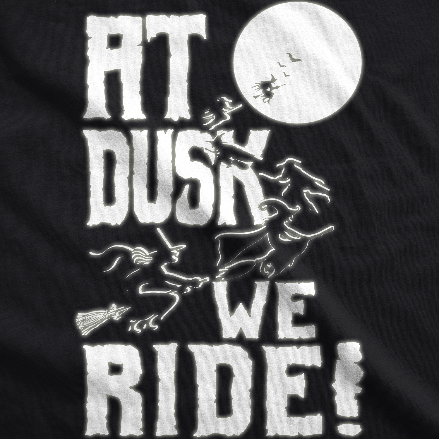 At Dusk We Ride Women's Tshirt - Crazy Dog T-Shirts
