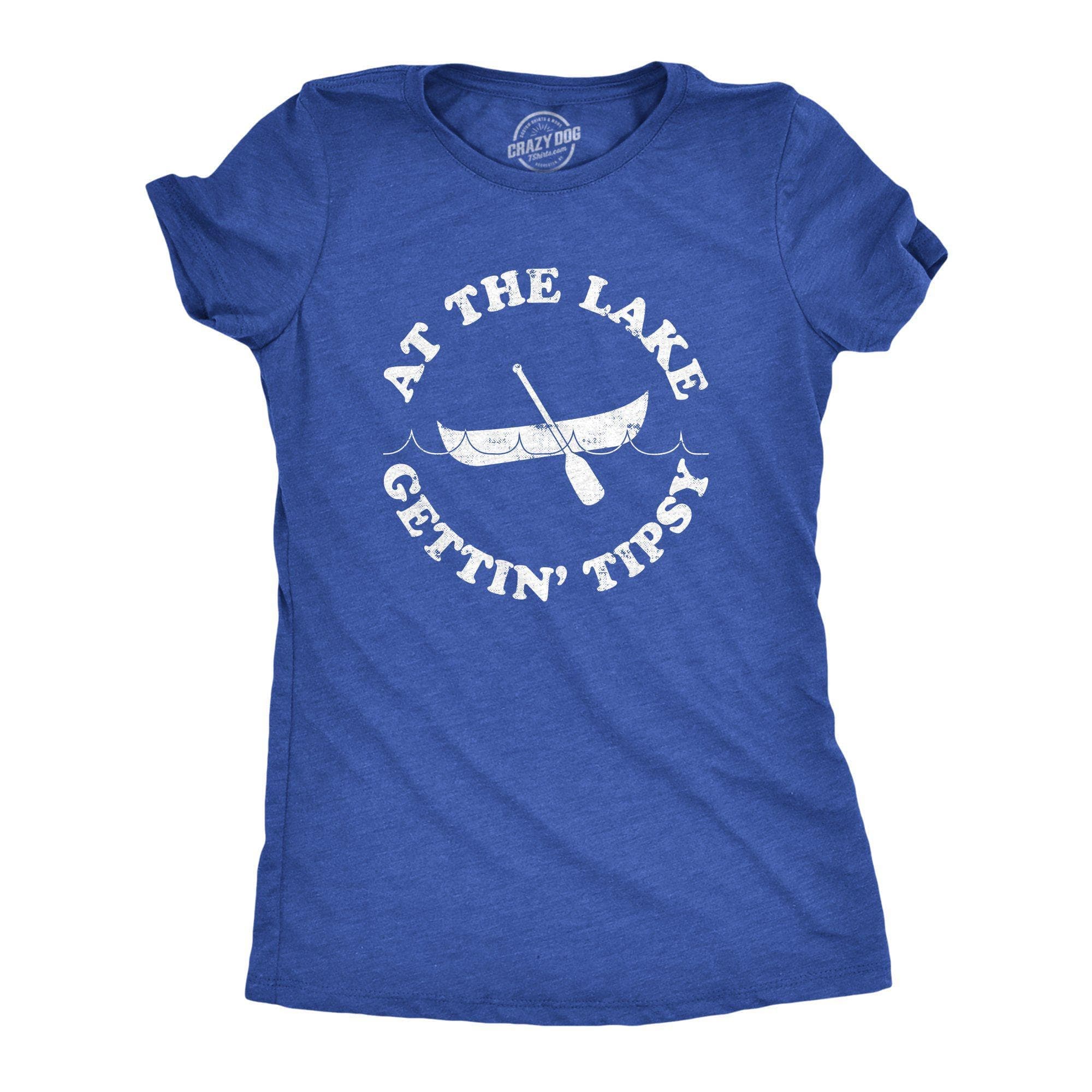 At The Lake Gettin' Tipsy Women's Tshirt - Crazy Dog T-Shirts
