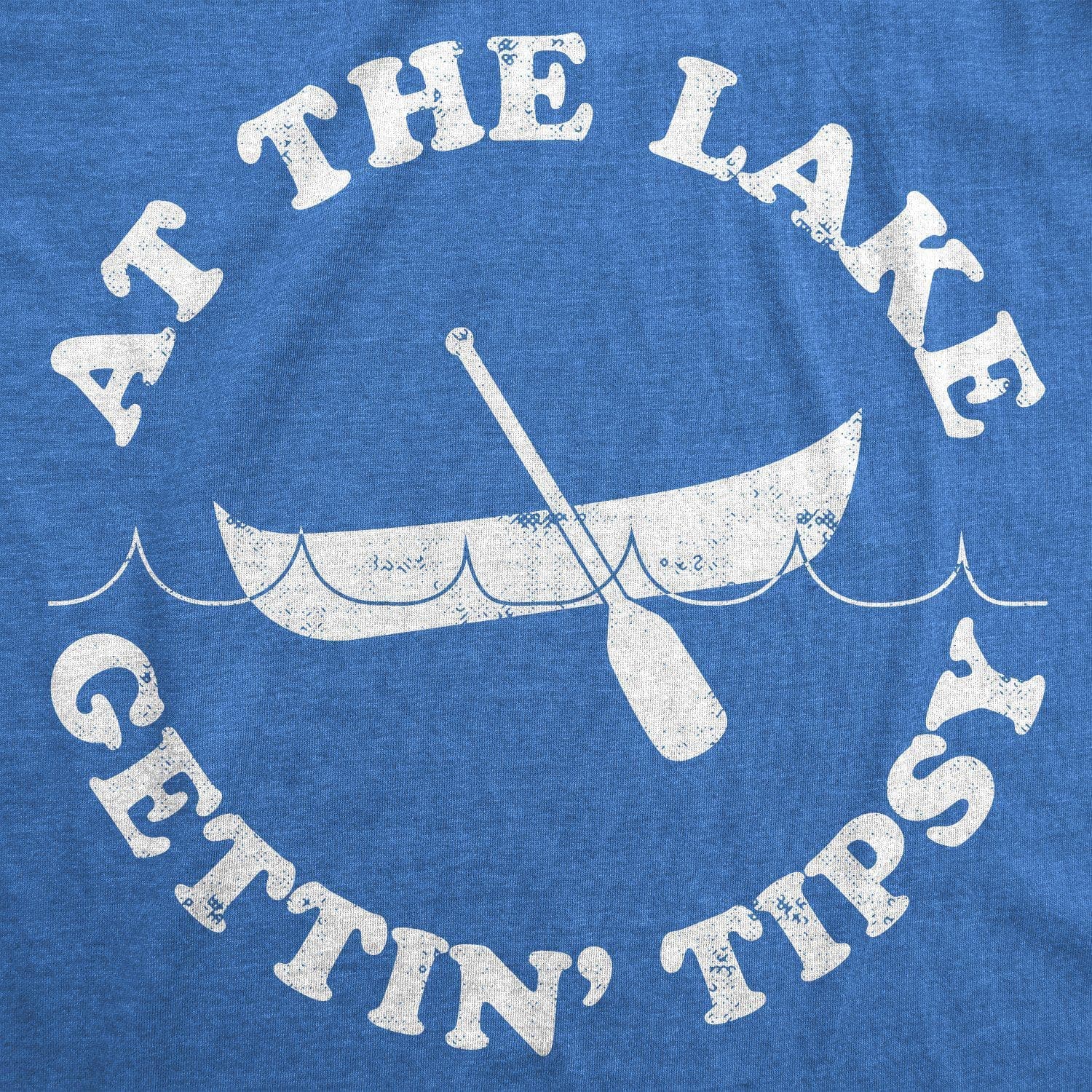 At The Lake Gettin' Tipsy Women's Tshirt - Crazy Dog T-Shirts