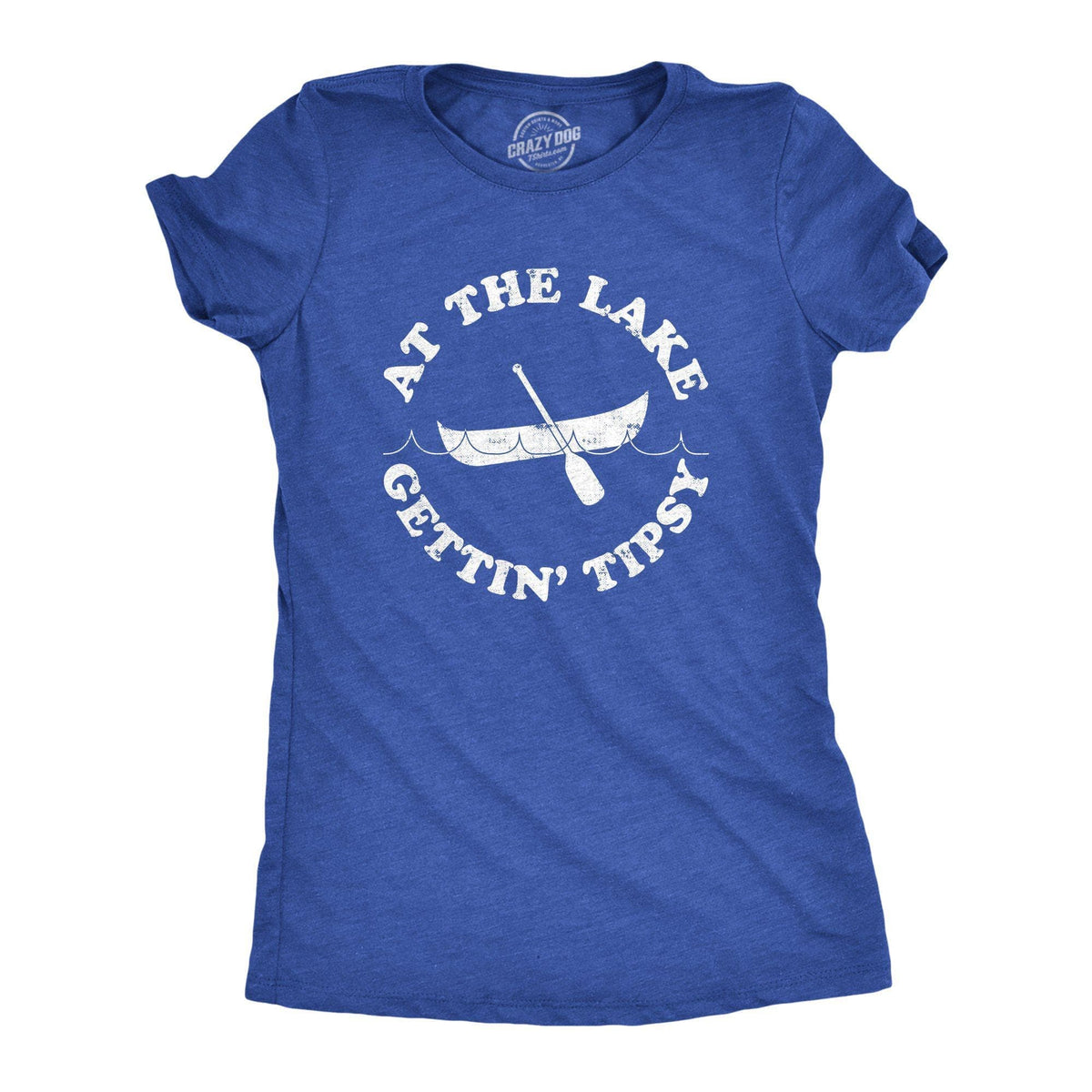 At The Lake Gettin&#39; Tipsy Women&#39;s Tshirt - Crazy Dog T-Shirts