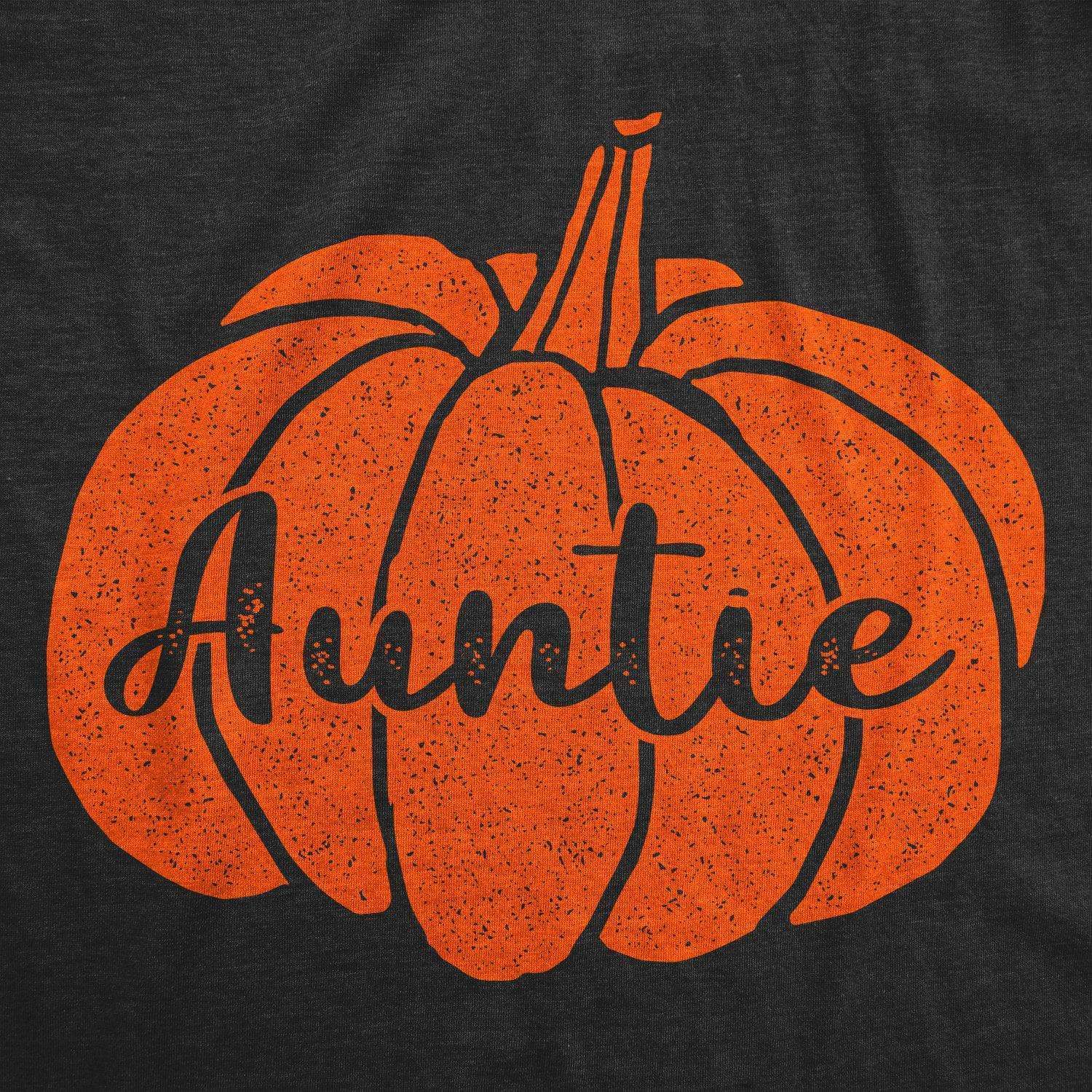 Auntie Pumpkin Women's Tshirt - Crazy Dog T-Shirts