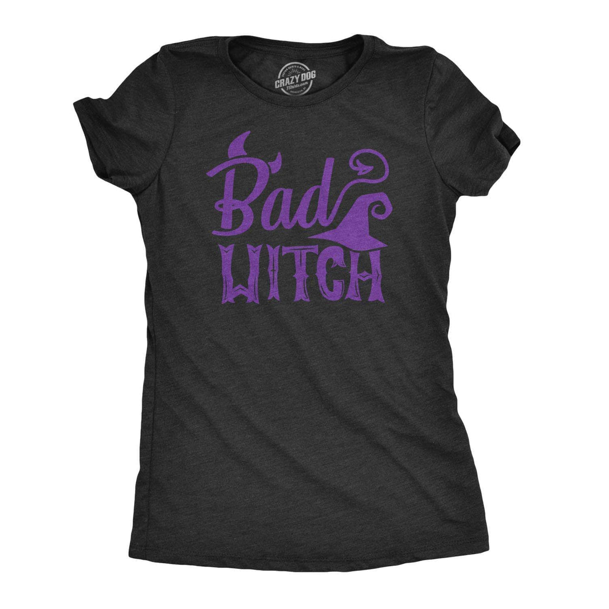 Bad Witch Women&#39;s Tshirt - Crazy Dog T-Shirts