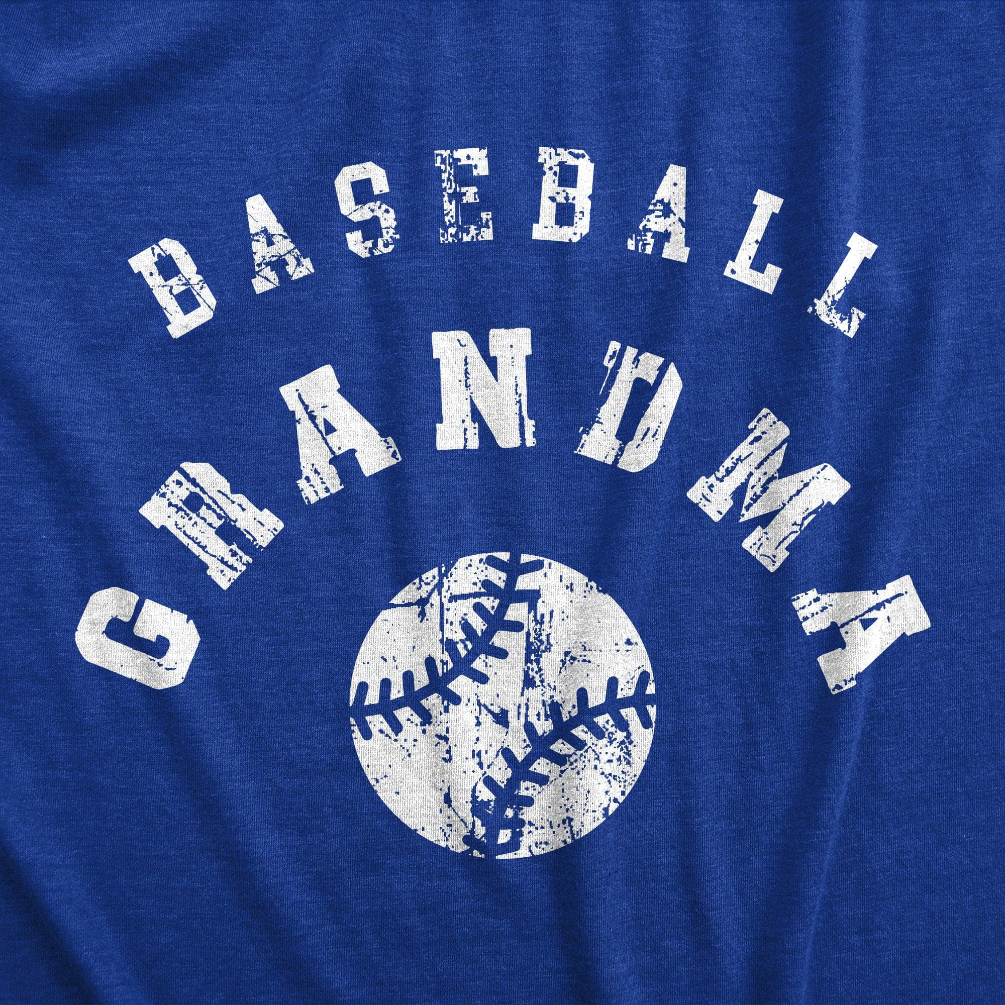 Baseball Grandma Women's Tshirt  -  Crazy Dog T-Shirts