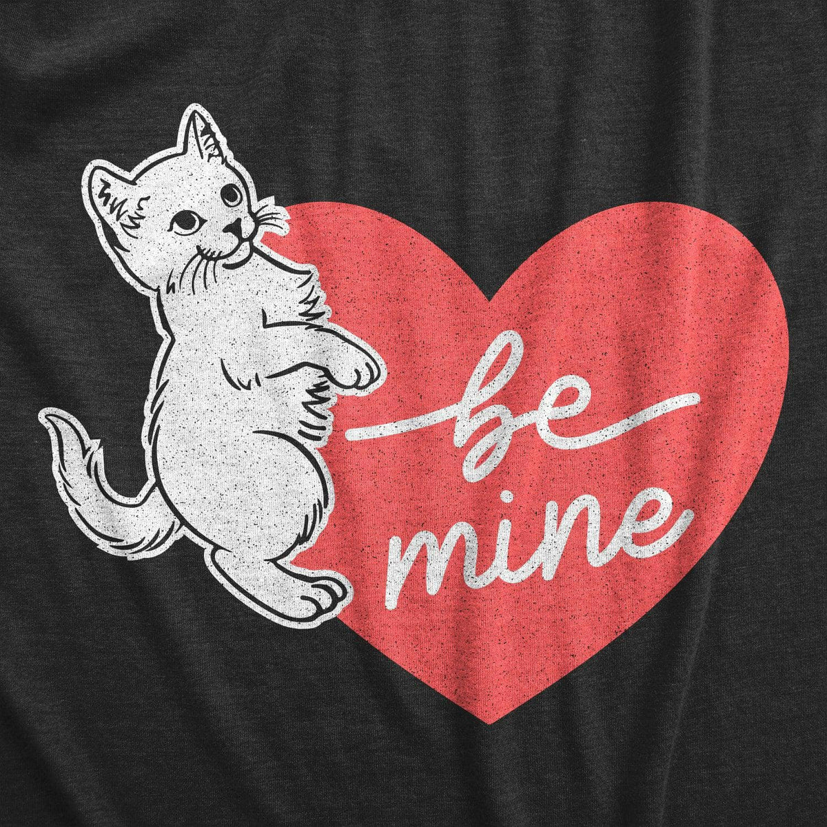 Be Mine Cat Women&#39;s Tshirt  -  Crazy Dog T-Shirts