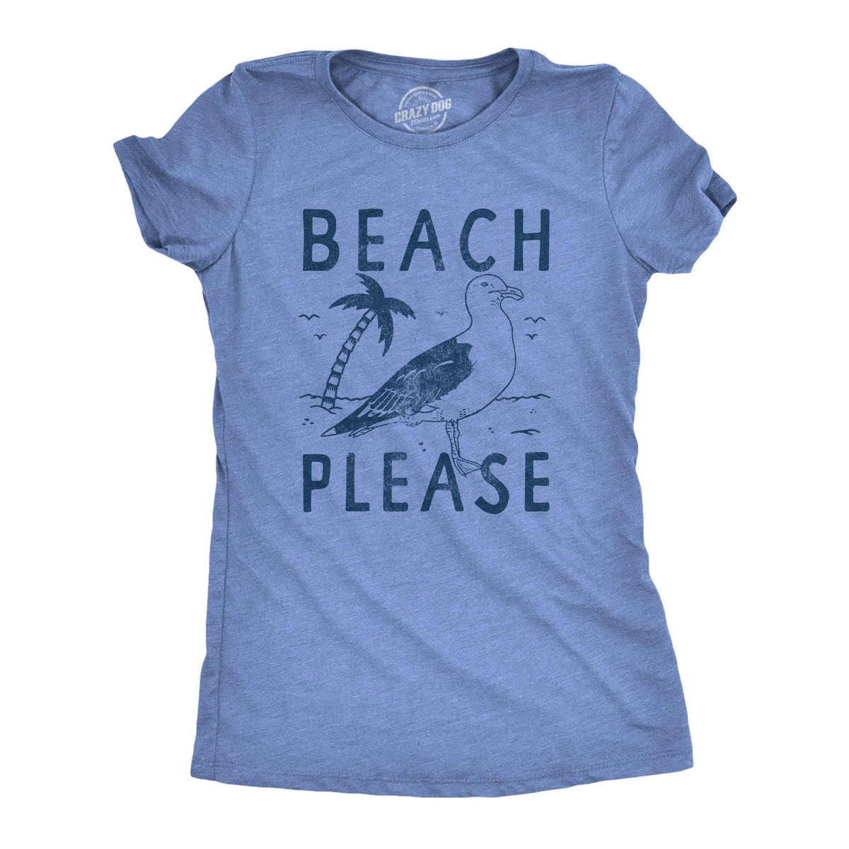 Beach Please Women&#39;s Tshirt  -  Crazy Dog T-Shirts