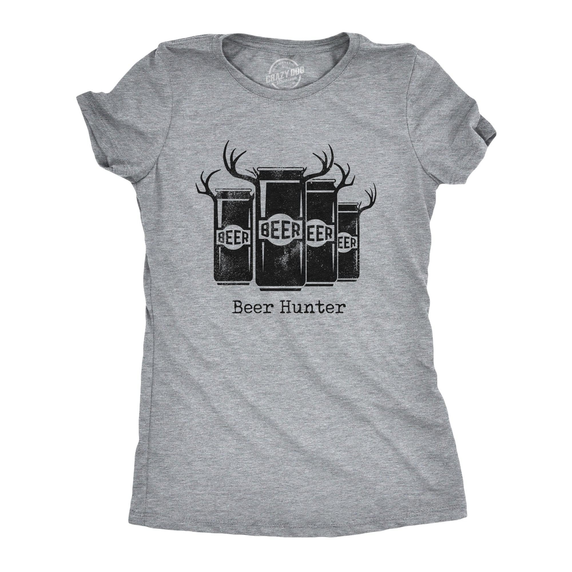 Beer Hunter Women's Tshirt  -  Crazy Dog T-Shirts