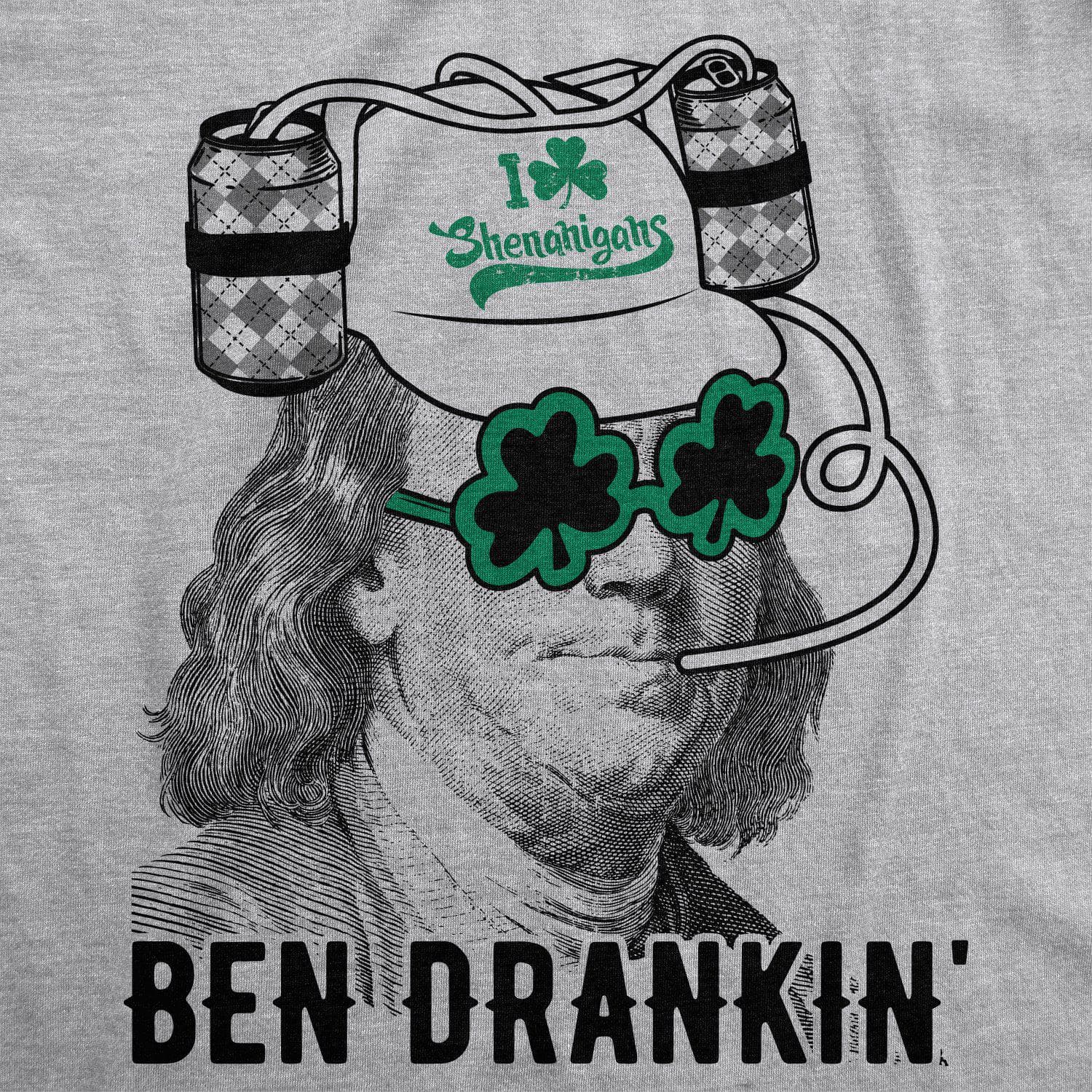 Ben Drankin St. Patrick's Day Women's Tshirt - Crazy Dog T-Shirts