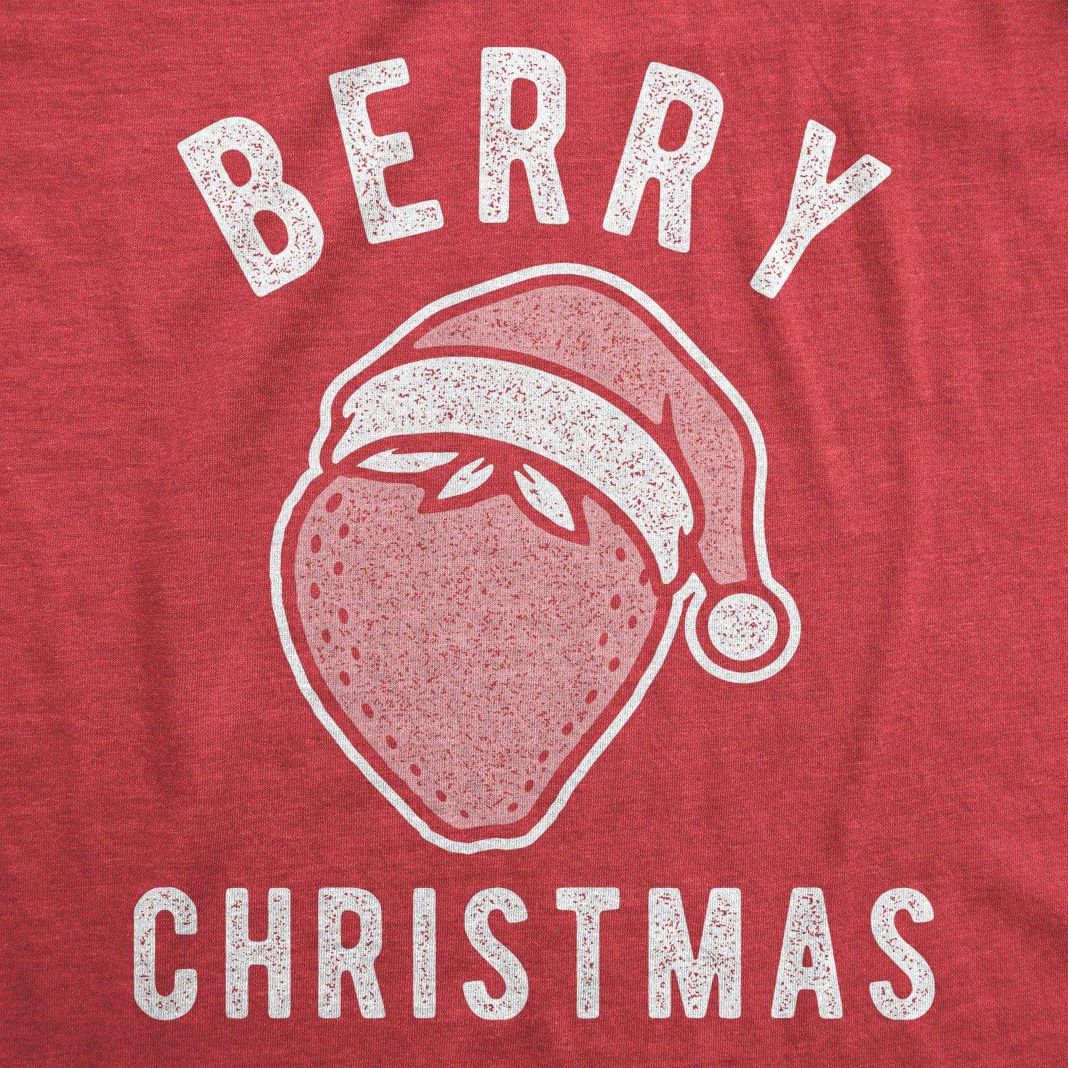 Berry Christmas Women's Tshirt - Crazy Dog T-Shirts