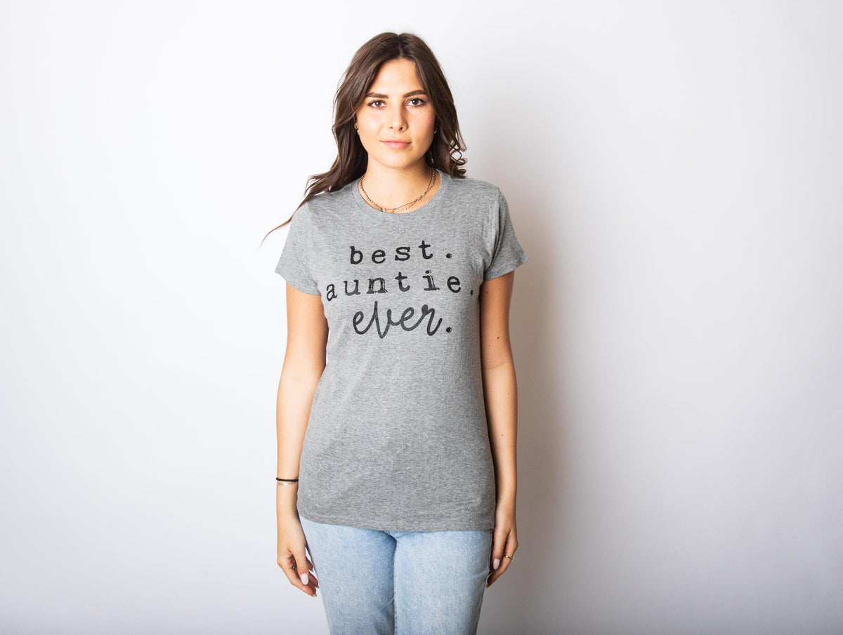 Best Auntie Ever Women&#39;s Tshirt - Crazy Dog T-Shirts