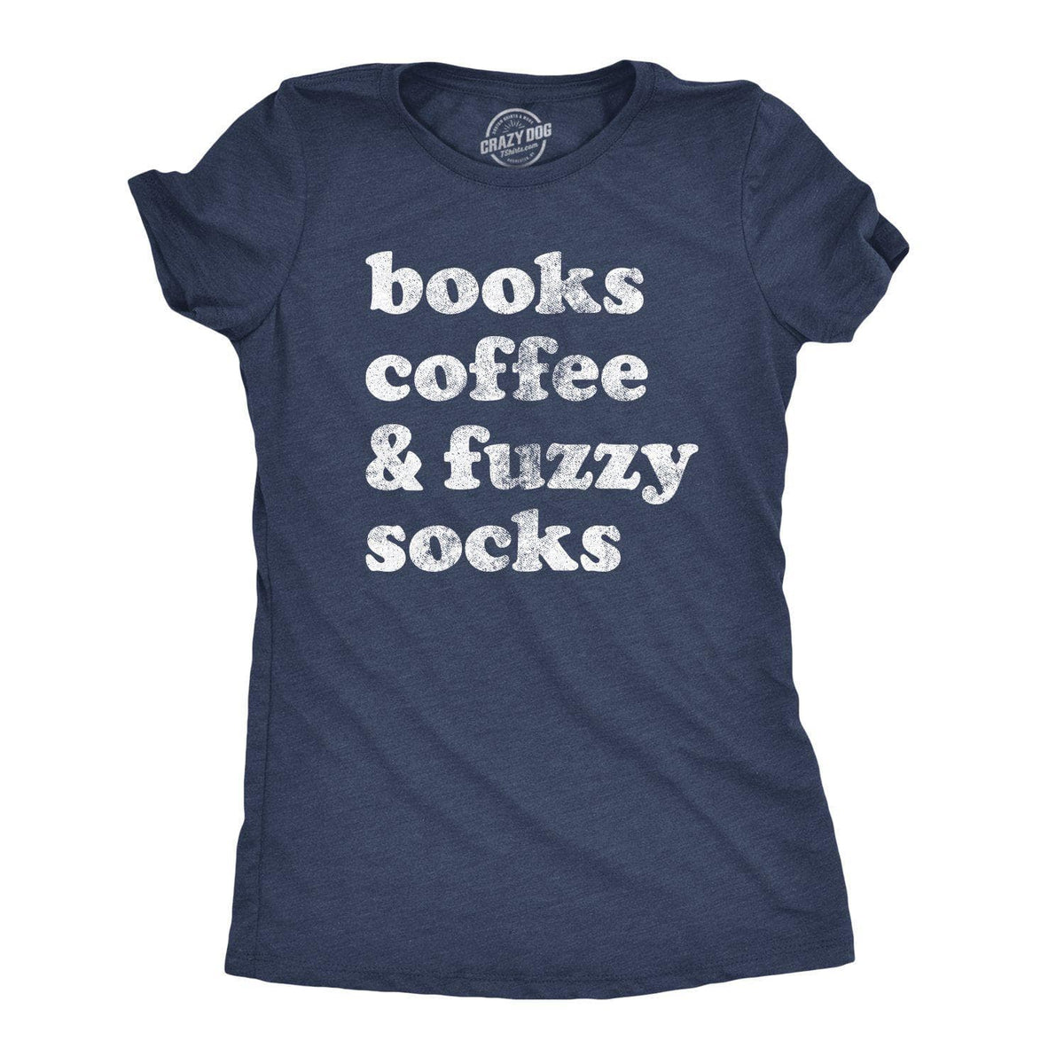 Books Coffee Women&#39;s Tshirt - Crazy Dog T-Shirts