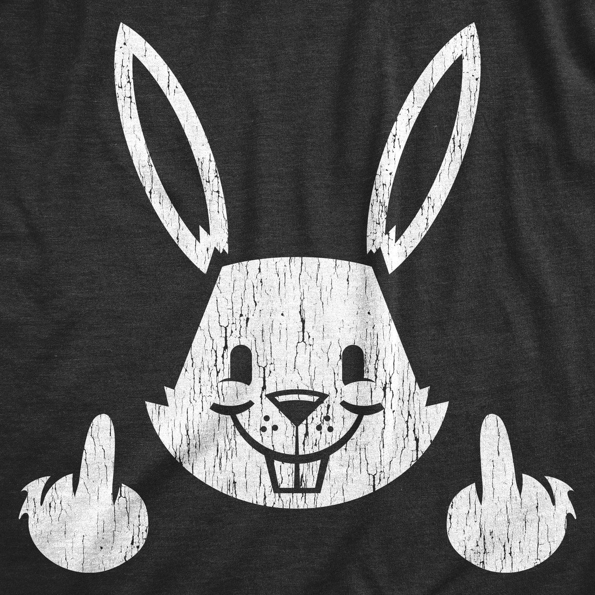 Bunny Flipping The Bird Women&#39;s Tshirt  -  Crazy Dog T-Shirts