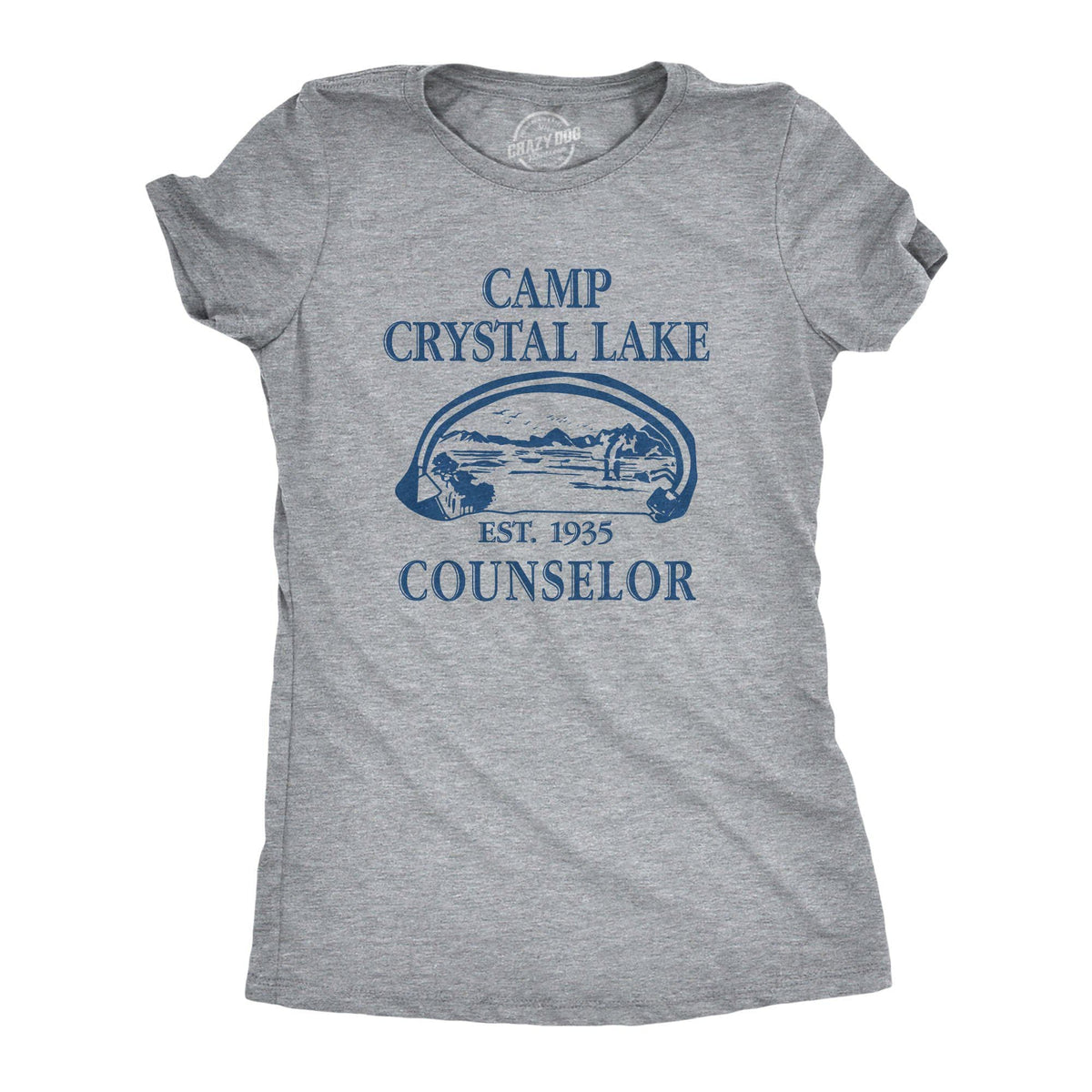 Camp Crystal Lake Women&#39;s Tshirt  -  Crazy Dog T-Shirts