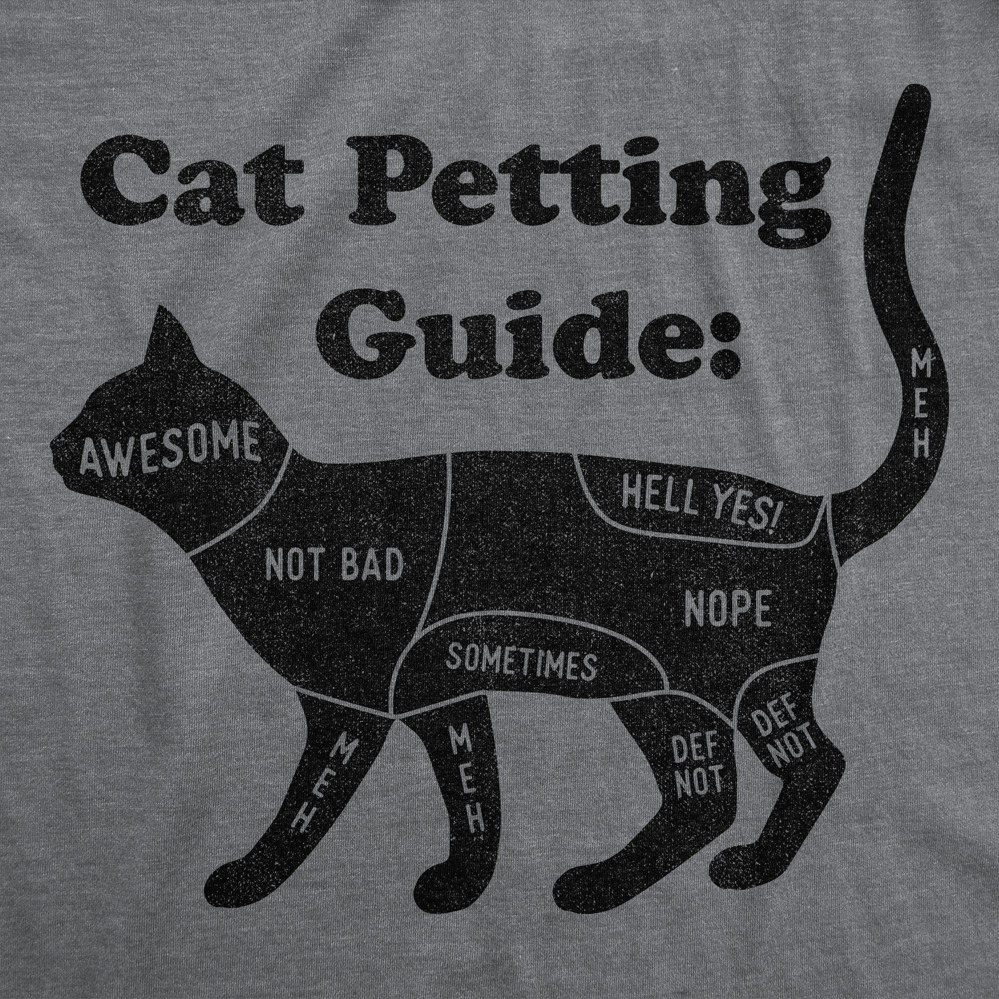 Cat Petting Guide Women's Tshirt - Crazy Dog T-Shirts