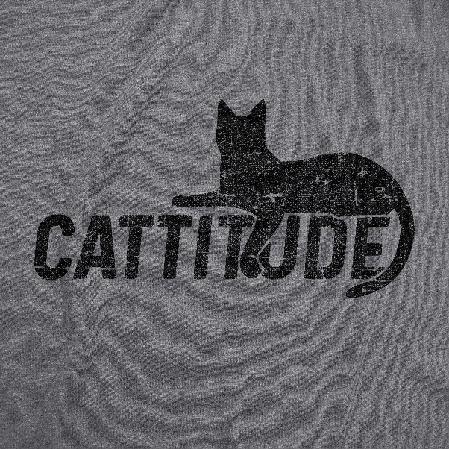 Catitude Women's Tshirt  -  Crazy Dog T-Shirts