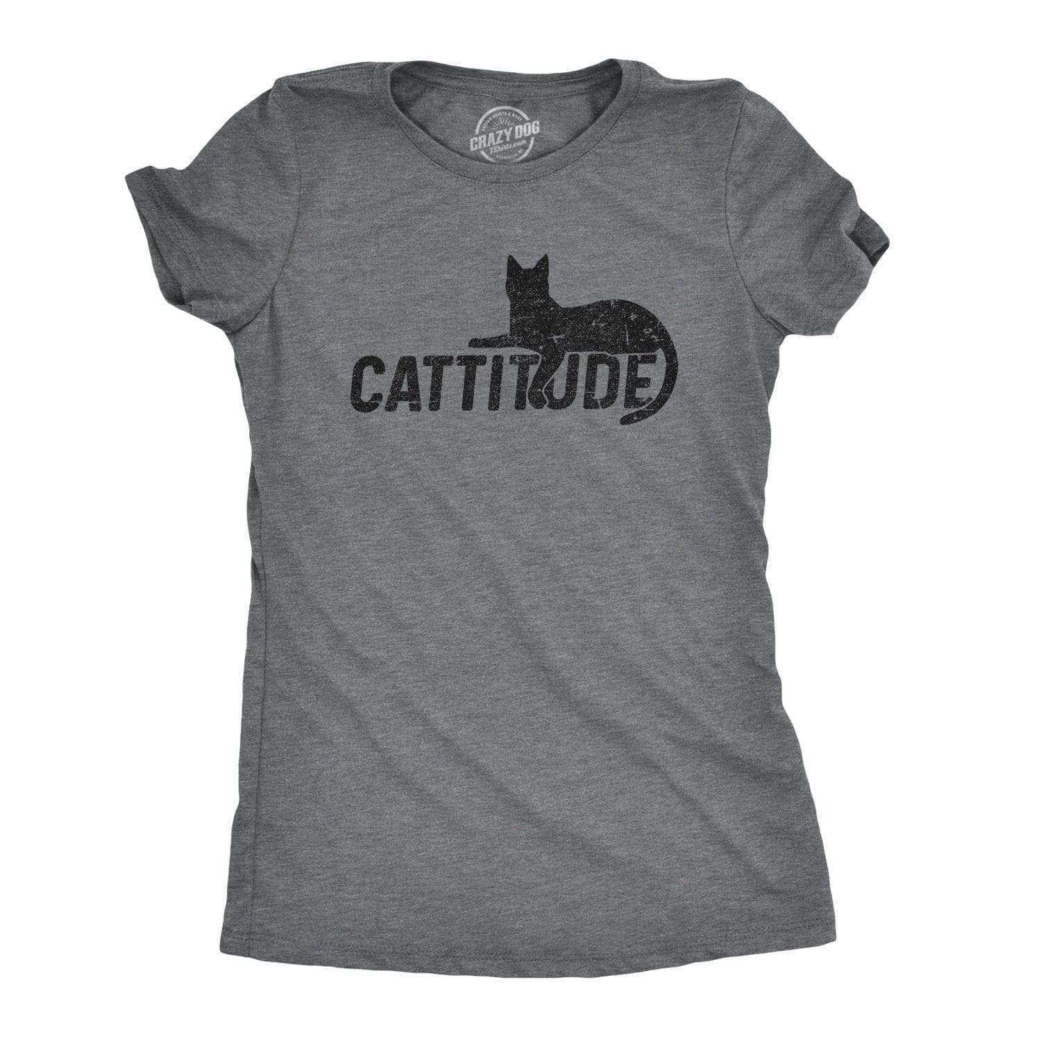 Catitude Women's Tshirt  -  Crazy Dog T-Shirts