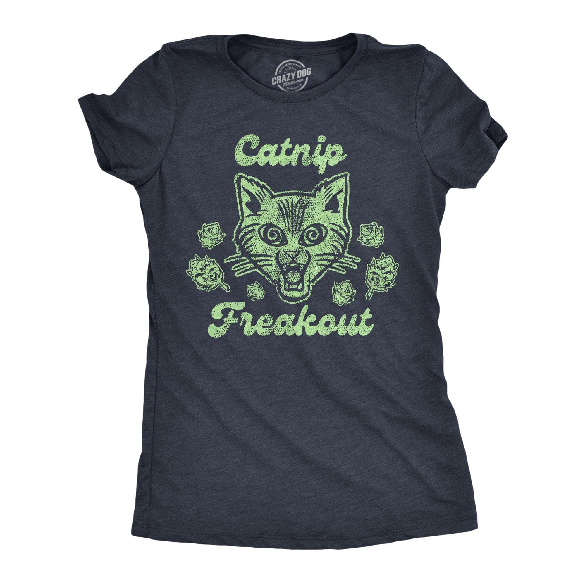 Catnip Freakout Women's Tshirt - Crazy Dog T-Shirts