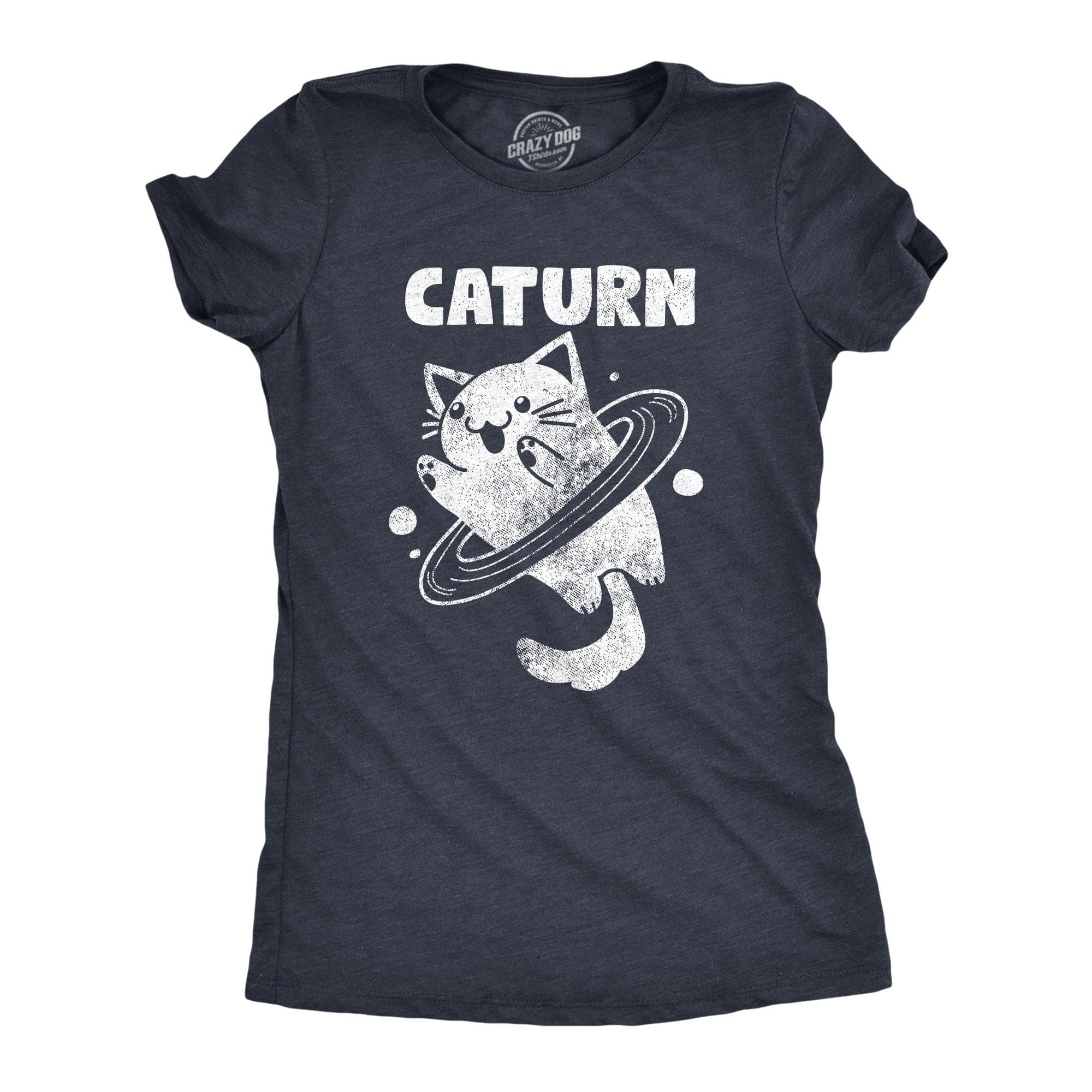 Caturn Women's Tshirt  -  Crazy Dog T-Shirts