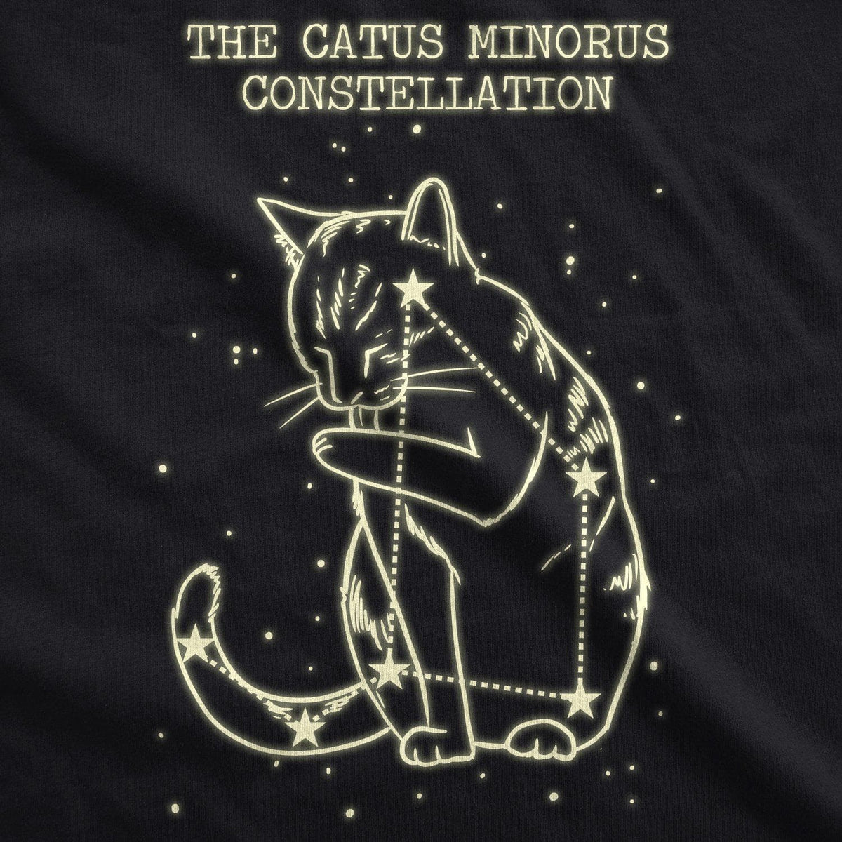 Catus Minorus Constellation Glow In The Dark Women&#39;s Tshirt  -  Crazy Dog T-Shirts
