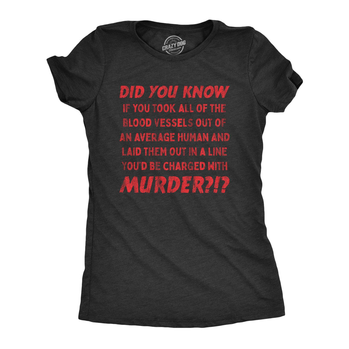 Charged With Murder Women&#39;s Tshirt - Crazy Dog T-Shirts