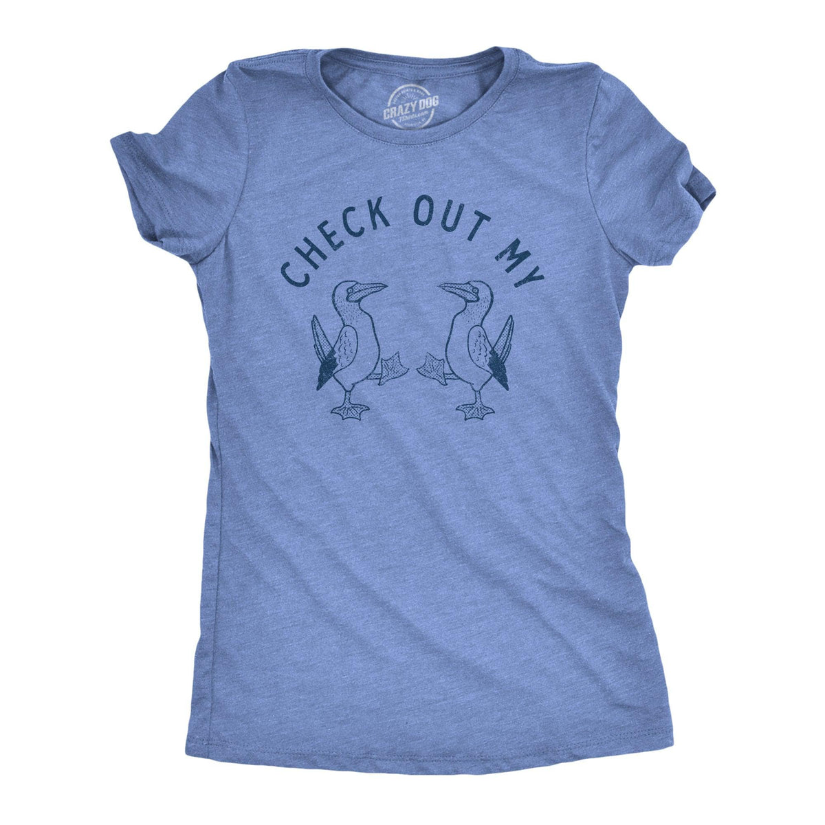 Check Out My Boobies Women&#39;s Tshirt  -  Crazy Dog T-Shirts