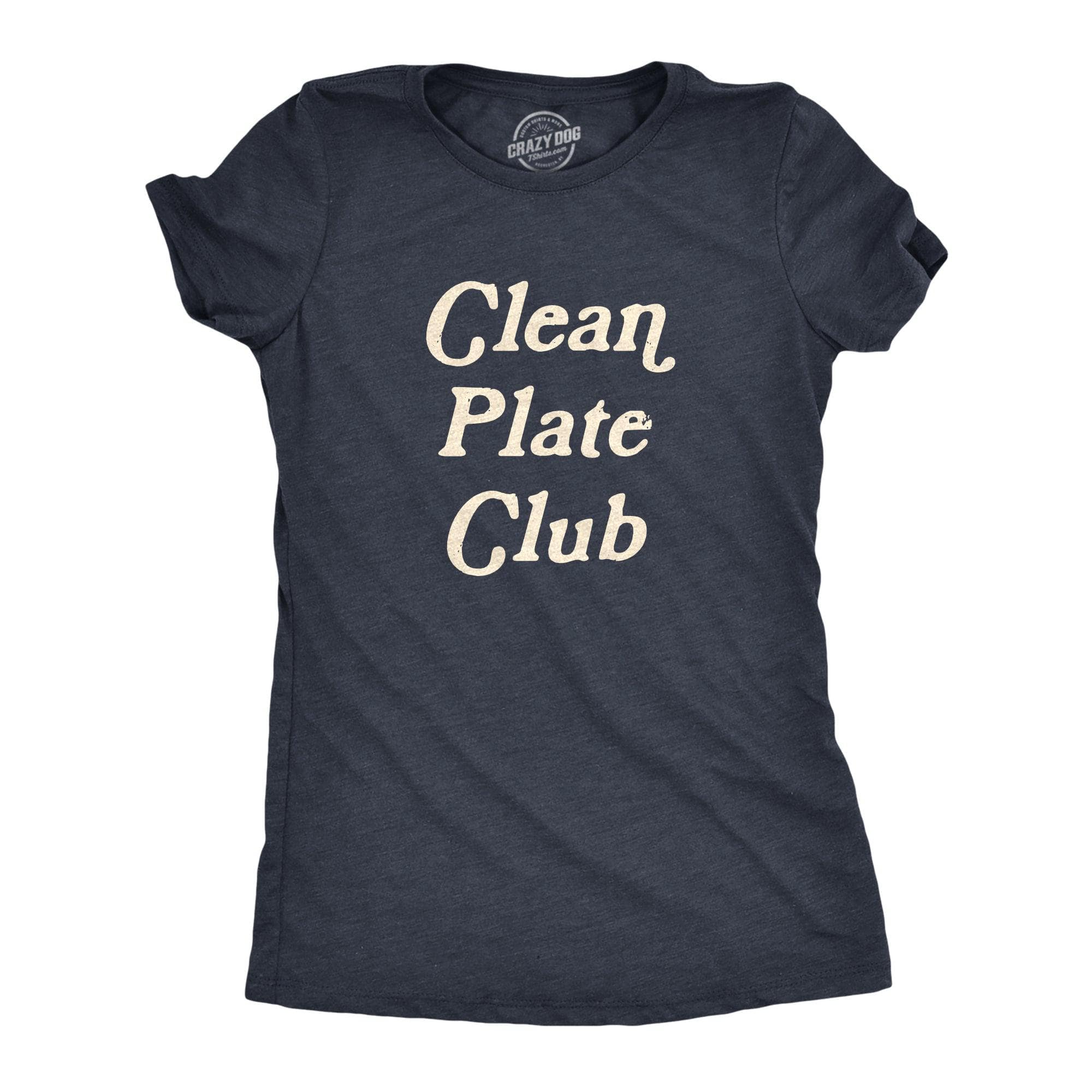 Clean Plate Club Women's Tshirt  -  Crazy Dog T-Shirts