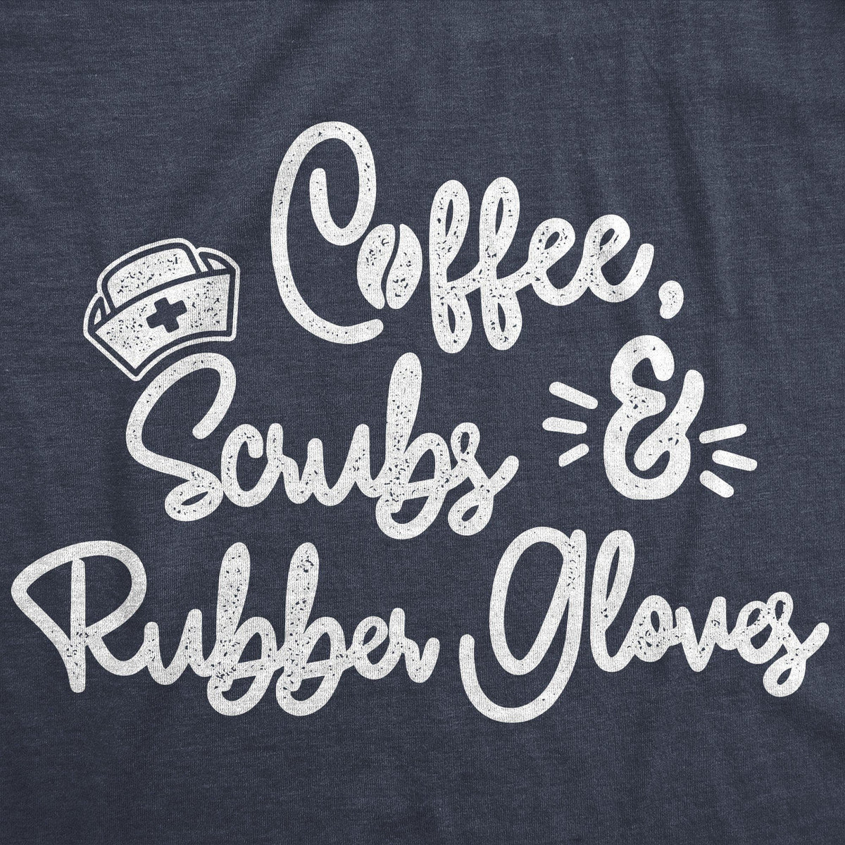 Coffee Scrubs Rubber Gloves Women&#39;s Tshirt  -  Crazy Dog T-Shirts