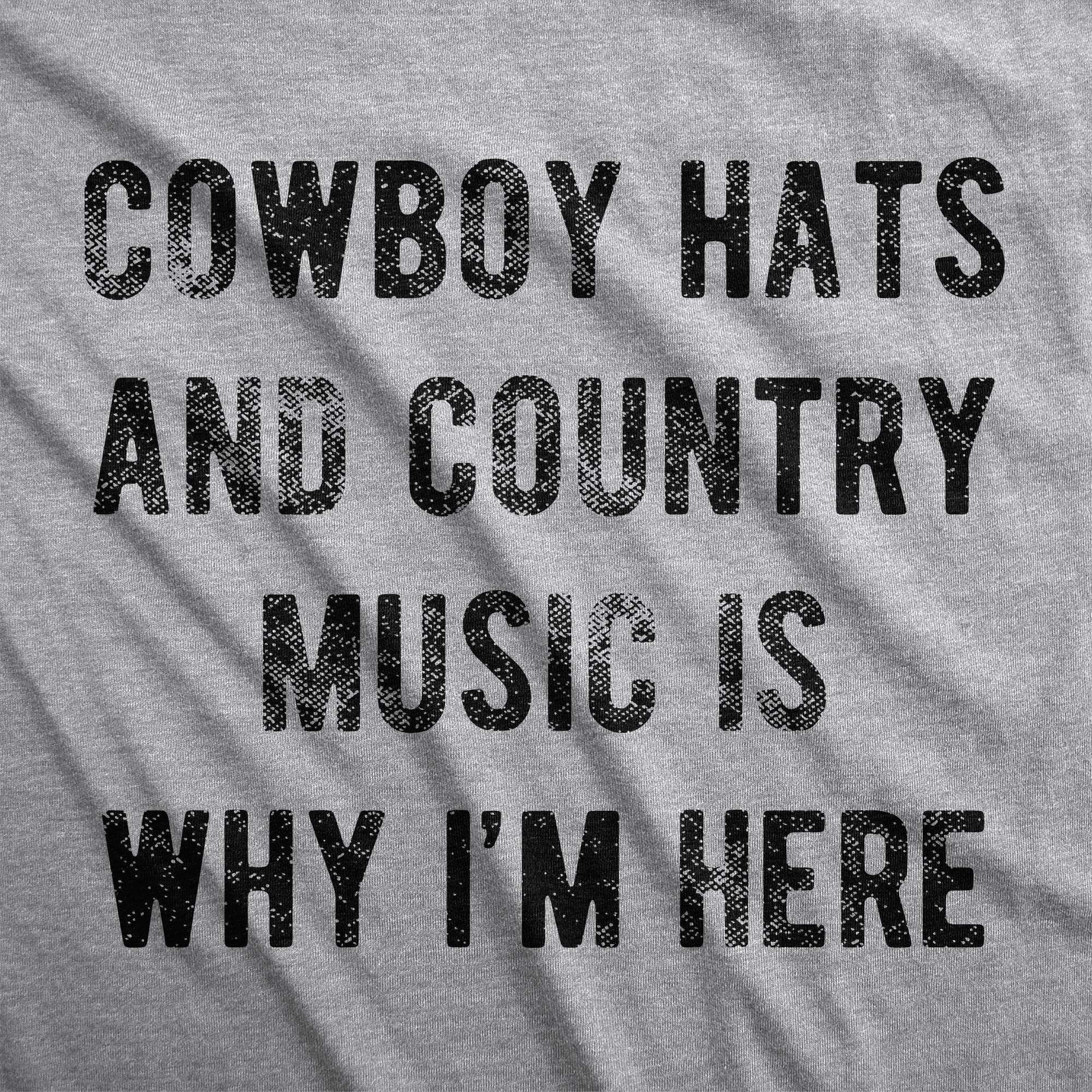 Cowboy Hats And Country Music Women's Tshirt - Crazy Dog T-Shirts