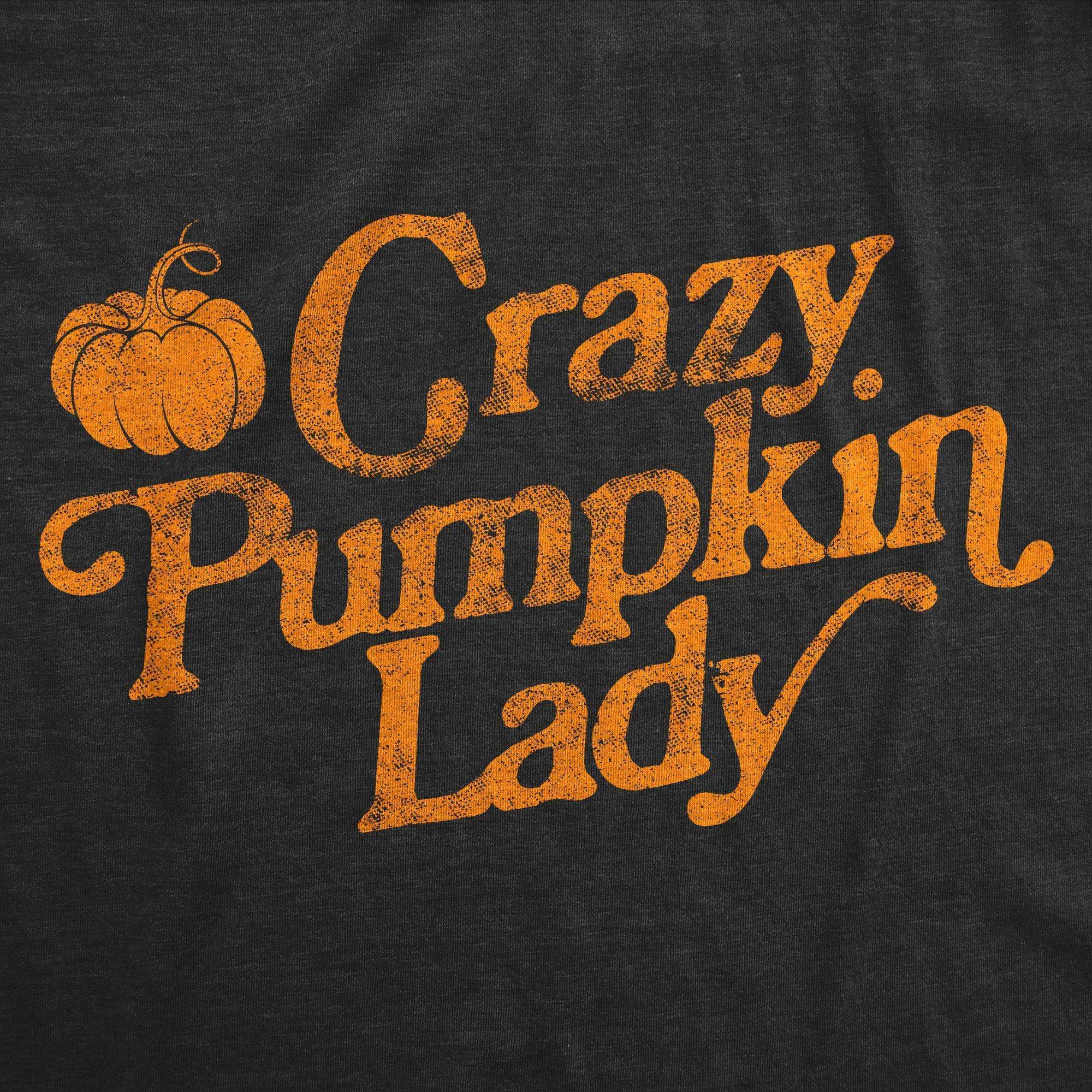 Crazy Pumpkin Lady Women's Tshirt - Crazy Dog T-Shirts