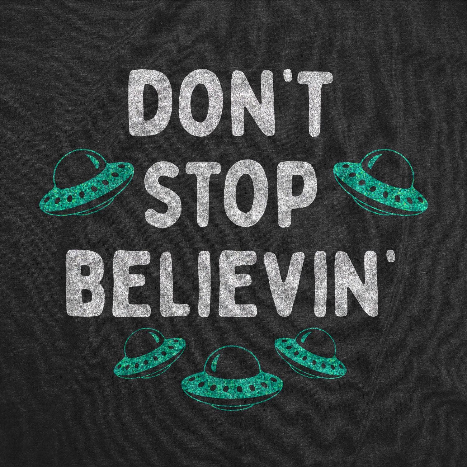 Dont Stop Believin Women's Tshirt  -  Crazy Dog T-Shirts