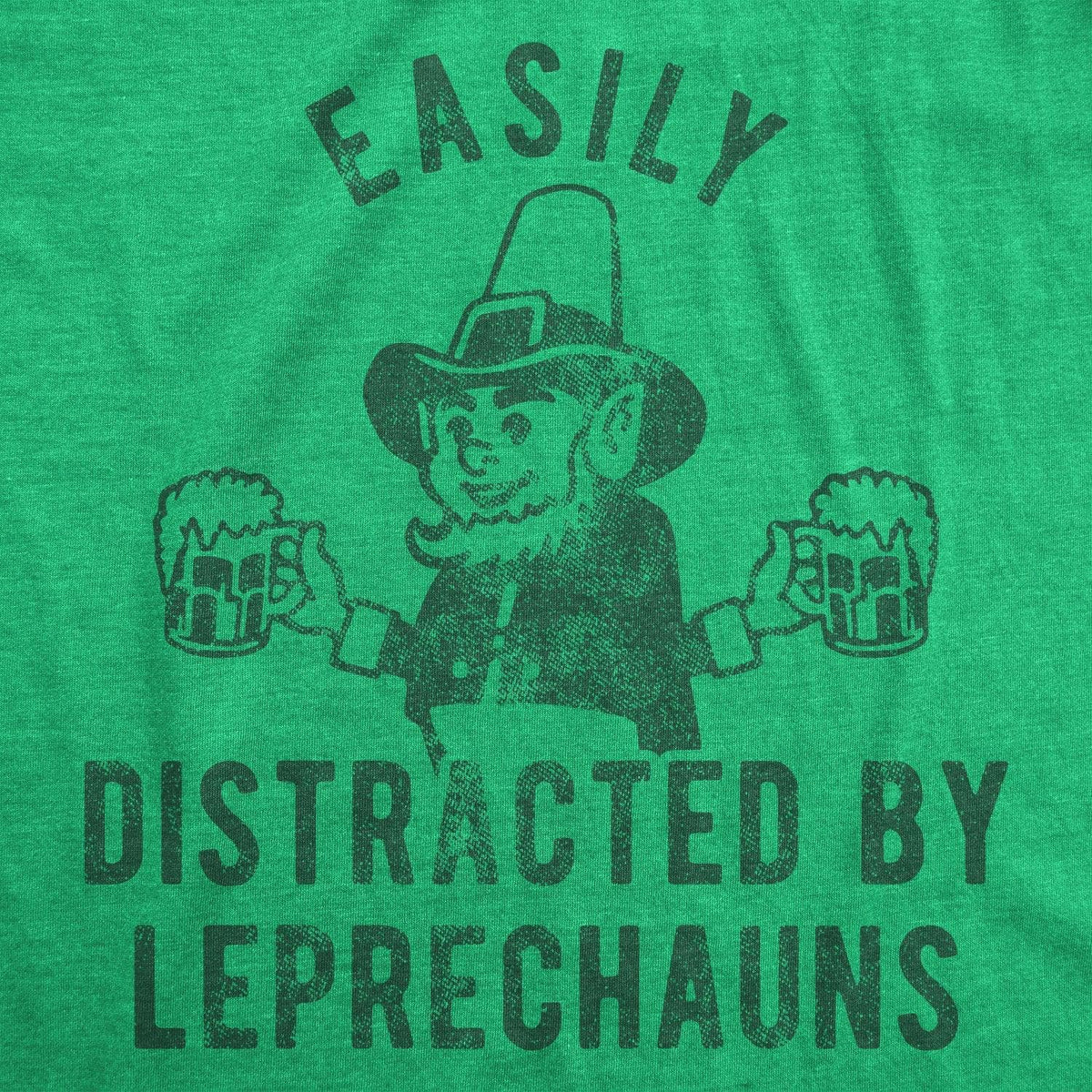 Easily Distracted By Leprechauns Women&#39;s Tshirt  -  Crazy Dog T-Shirts