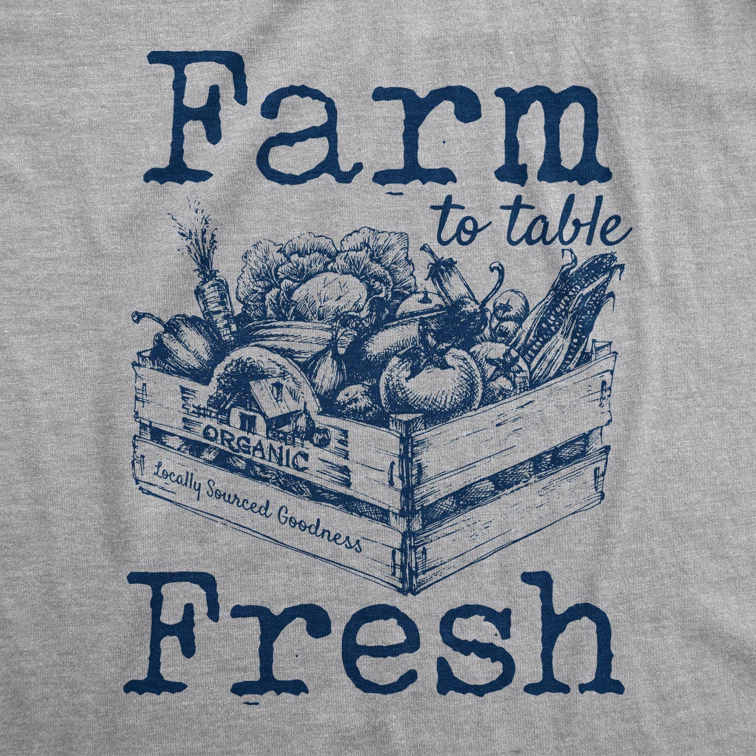 Farm To Table Fresh Women's Tshirt  -  Crazy Dog T-Shirts