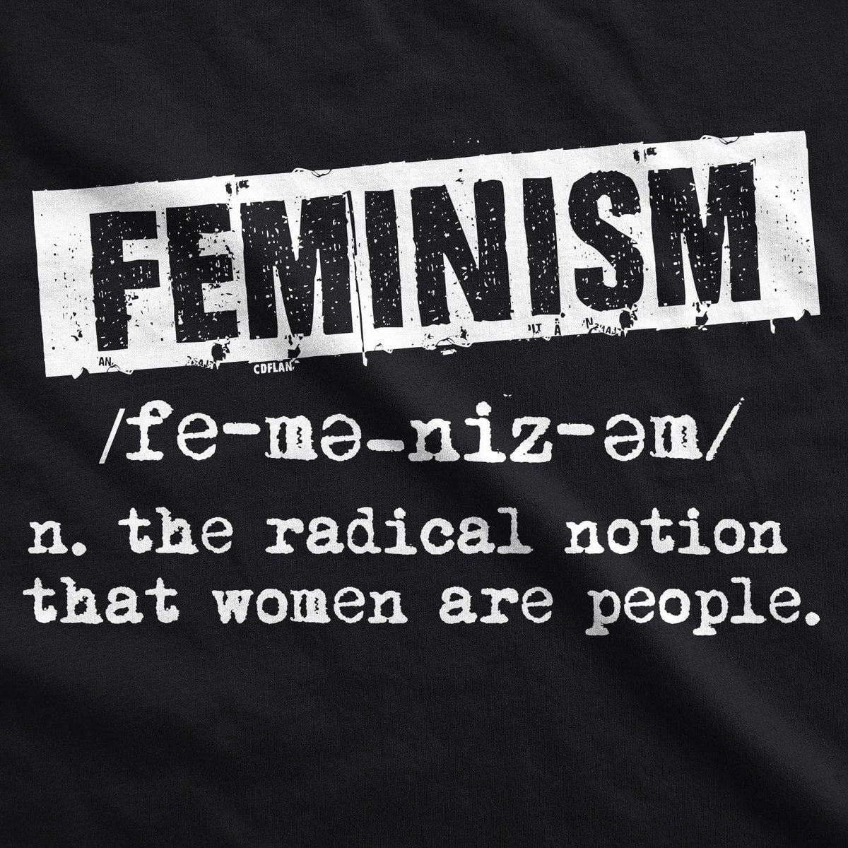 Feminist Definition Women&#39;s Tshirt  -  Crazy Dog T-Shirts