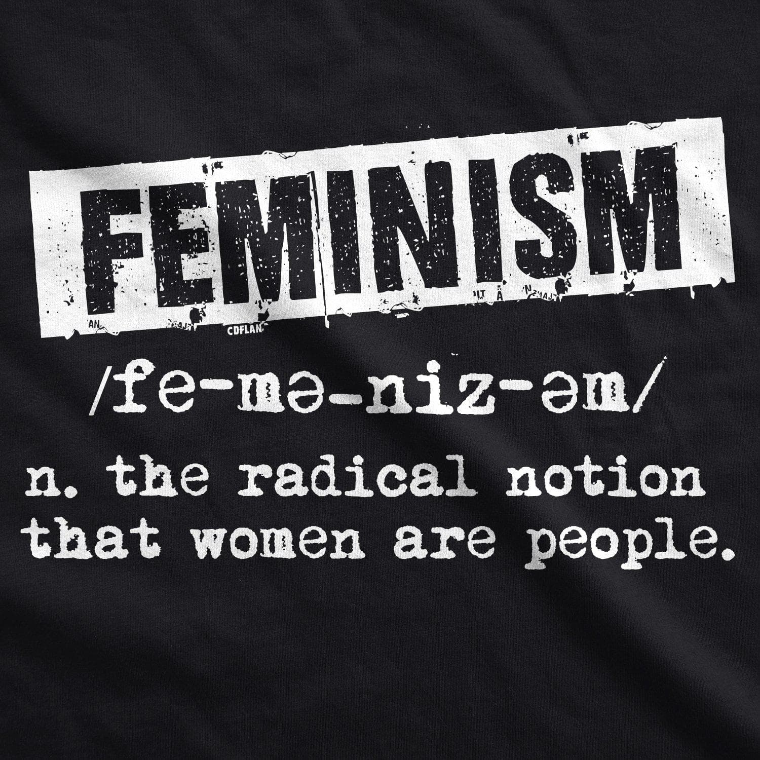 Feminist Definition Women's Tshirt  -  Crazy Dog T-Shirts