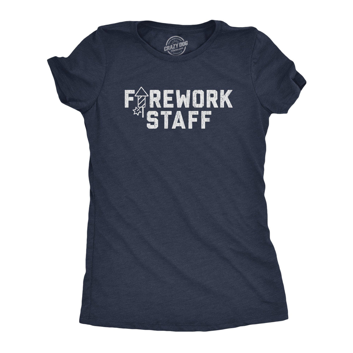 Firework Staff Women&#39;s Tshirt - Crazy Dog T-Shirts