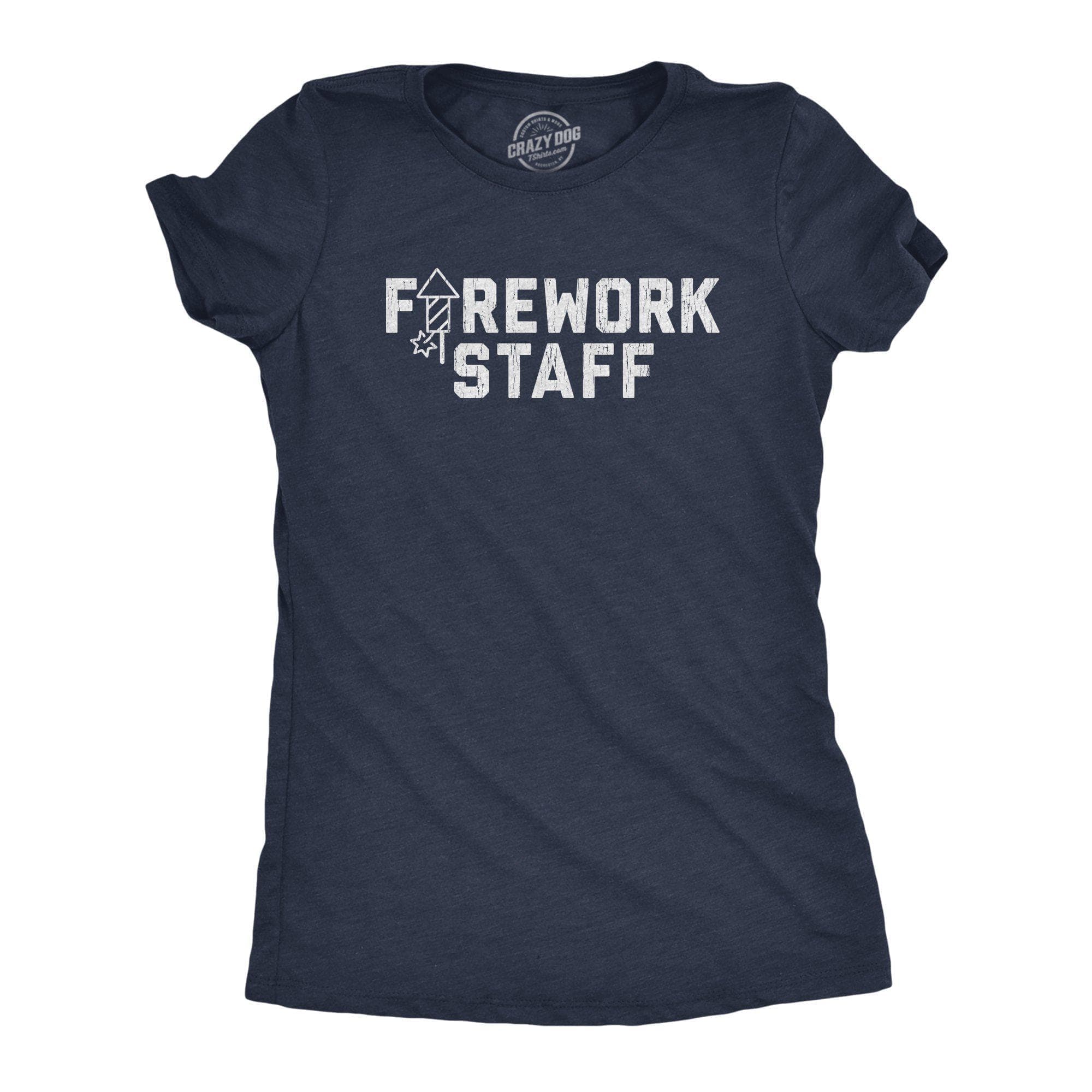Firework Staff Women's Tshirt - Crazy Dog T-Shirts