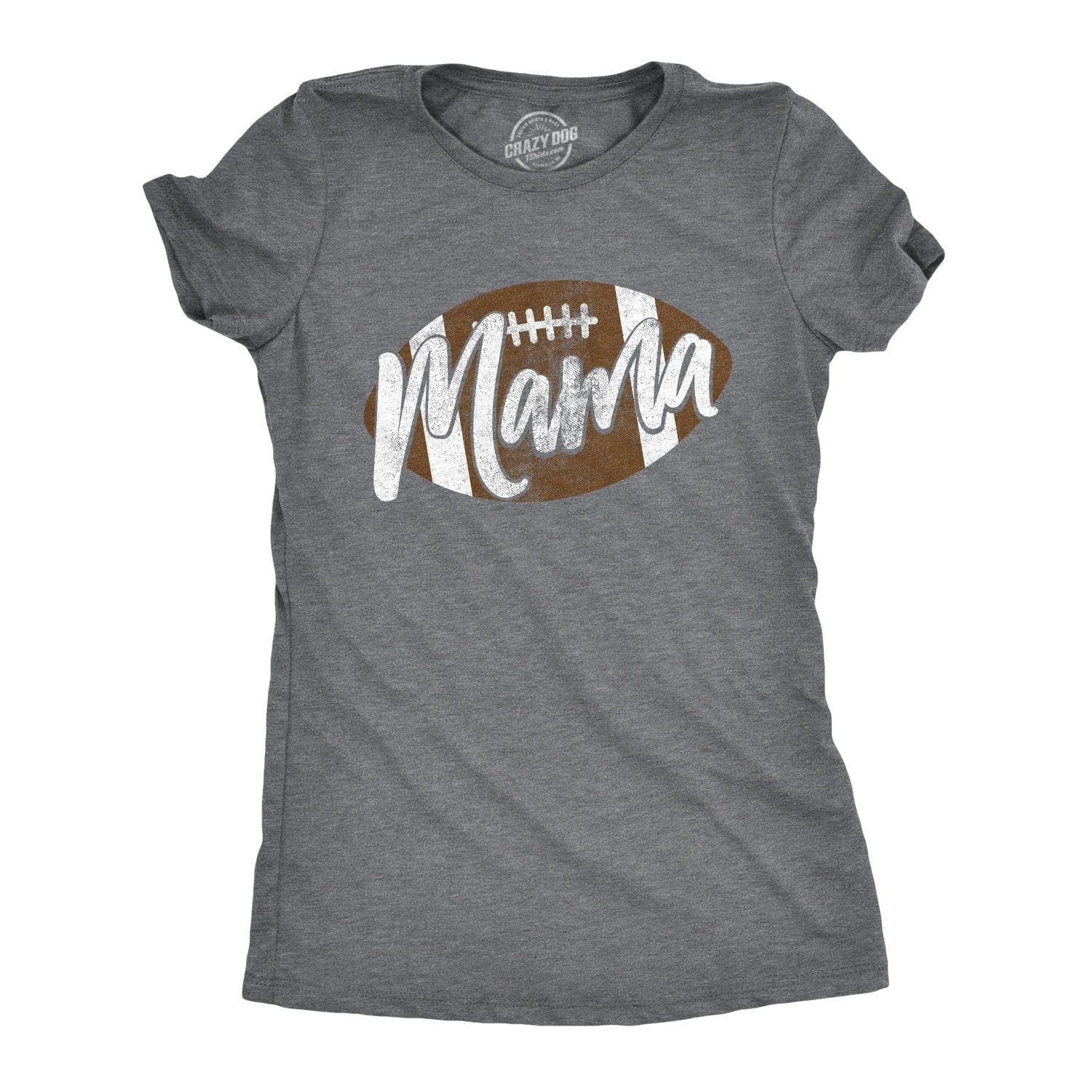 Football Mama Women's Tshirt  -  Crazy Dog T-Shirts