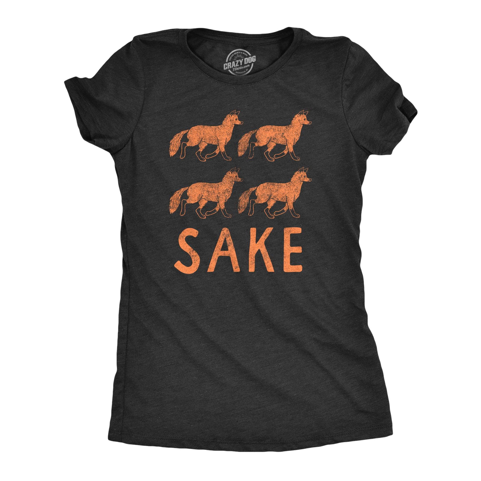 Four Fox Sake Women's Tshirt  -  Crazy Dog T-Shirts
