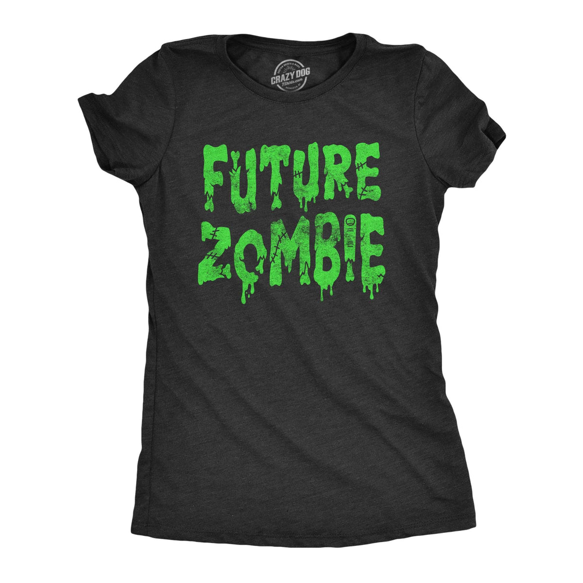 Future Zombie Women&#39;s Tshirt  -  Crazy Dog T-Shirts