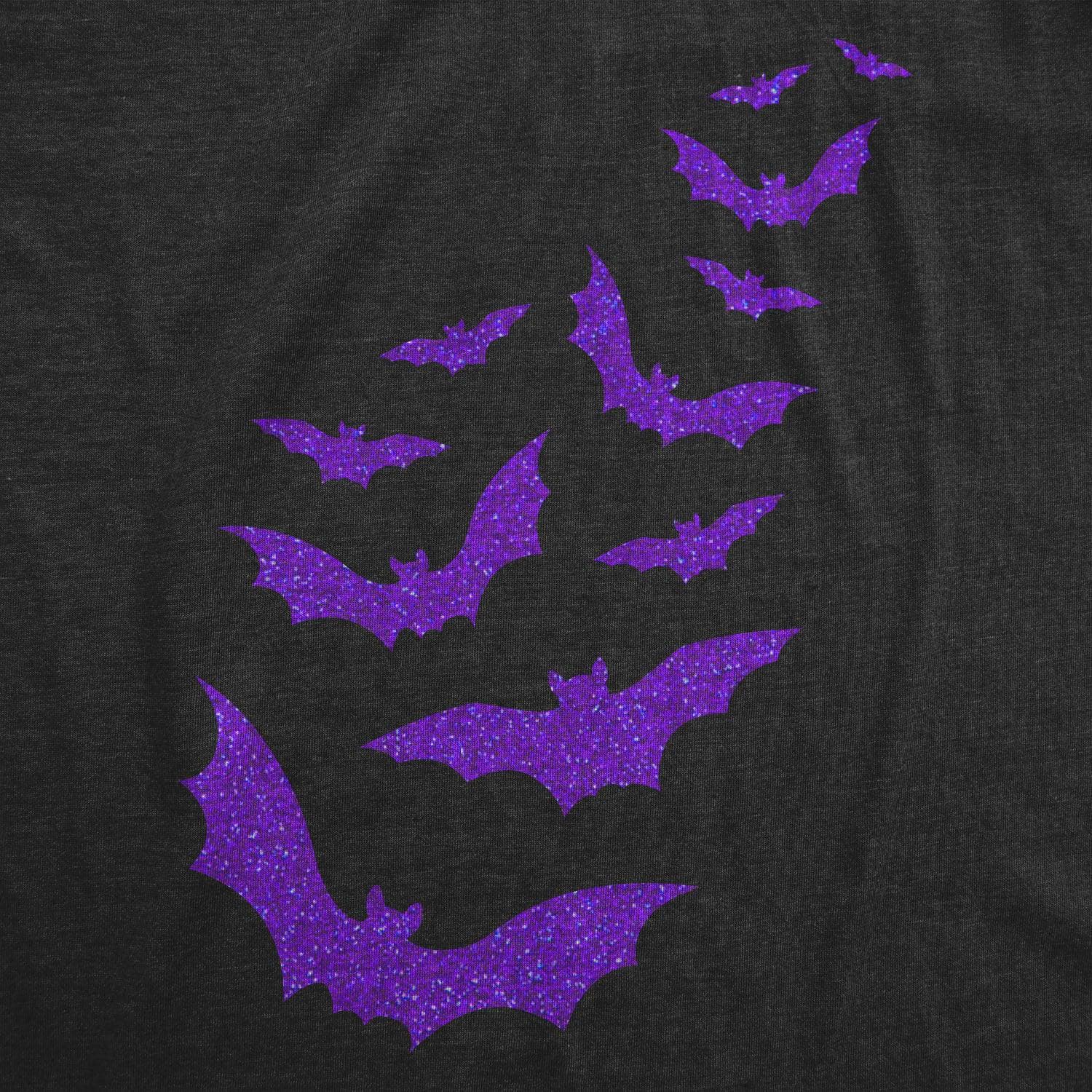 Glitter Bats Women's Tshirt  -  Crazy Dog T-Shirts