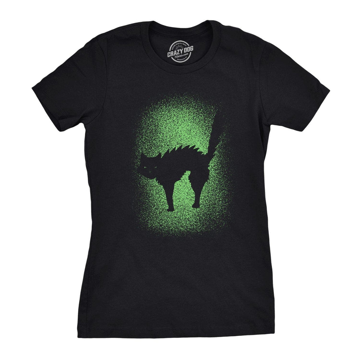 Glowing Cat Women&#39;s Tshirt - Crazy Dog T-Shirts