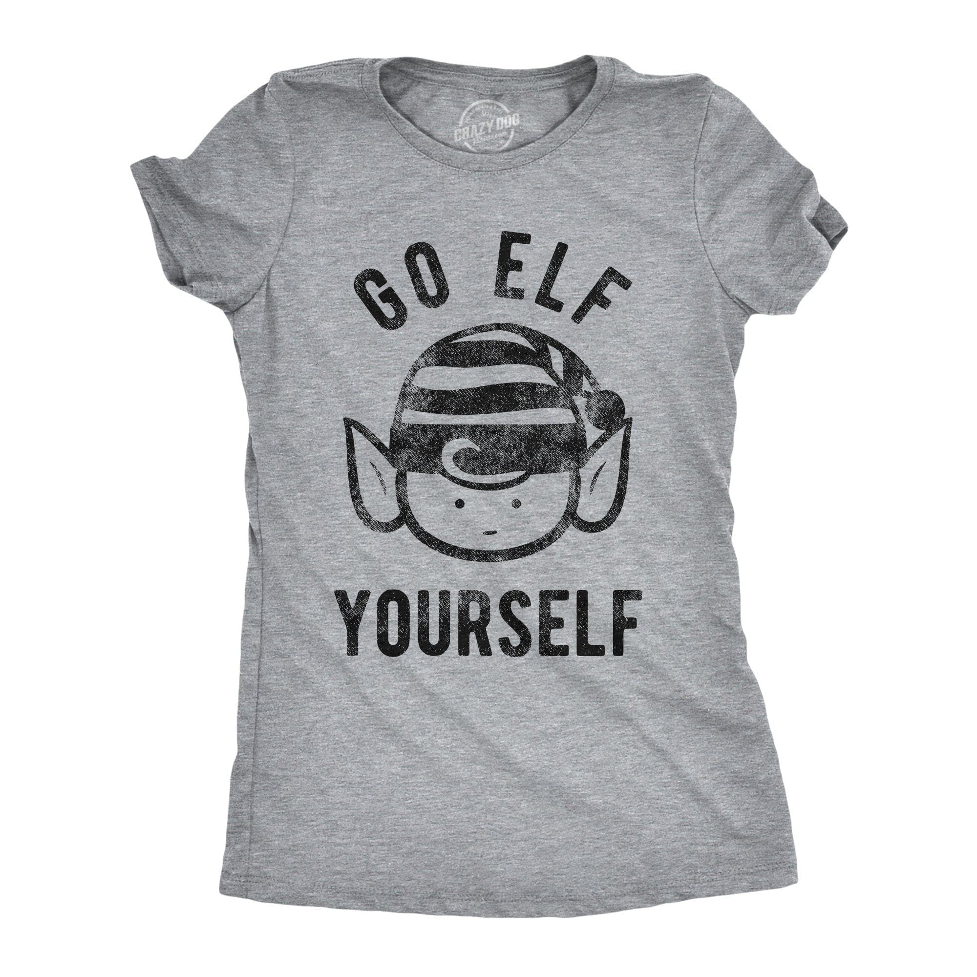 Go Elf Yourself Women's Tshirt - Crazy Dog T-Shirts