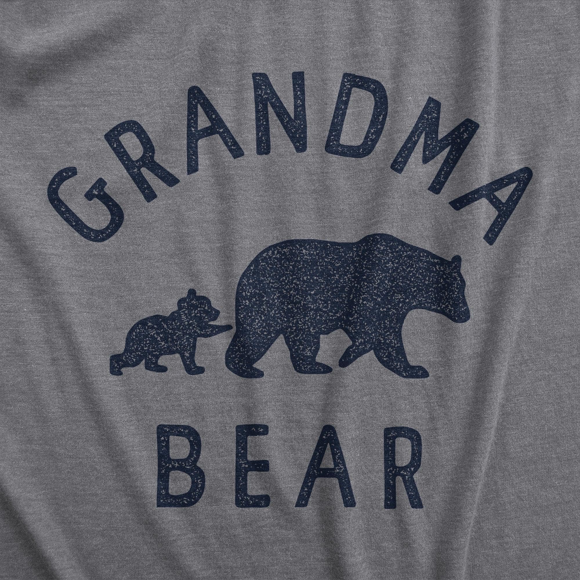 Grandma Bear Women's Tshirt  -  Crazy Dog T-Shirts