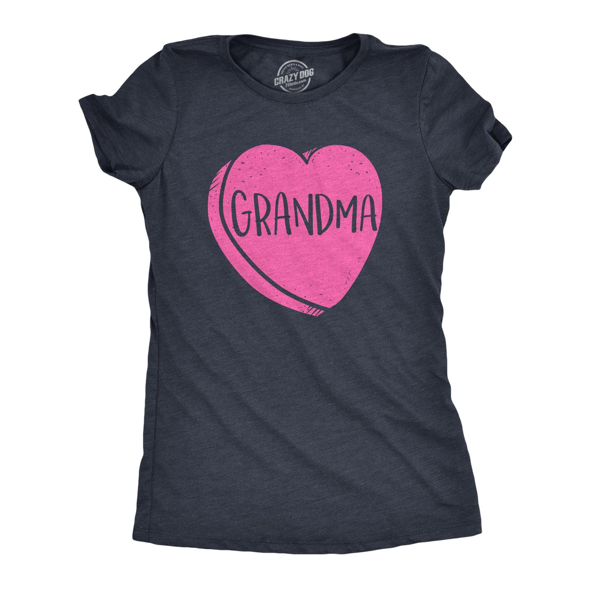 Grandma Candy Heart Women's Tshirt  -  Crazy Dog T-Shirts